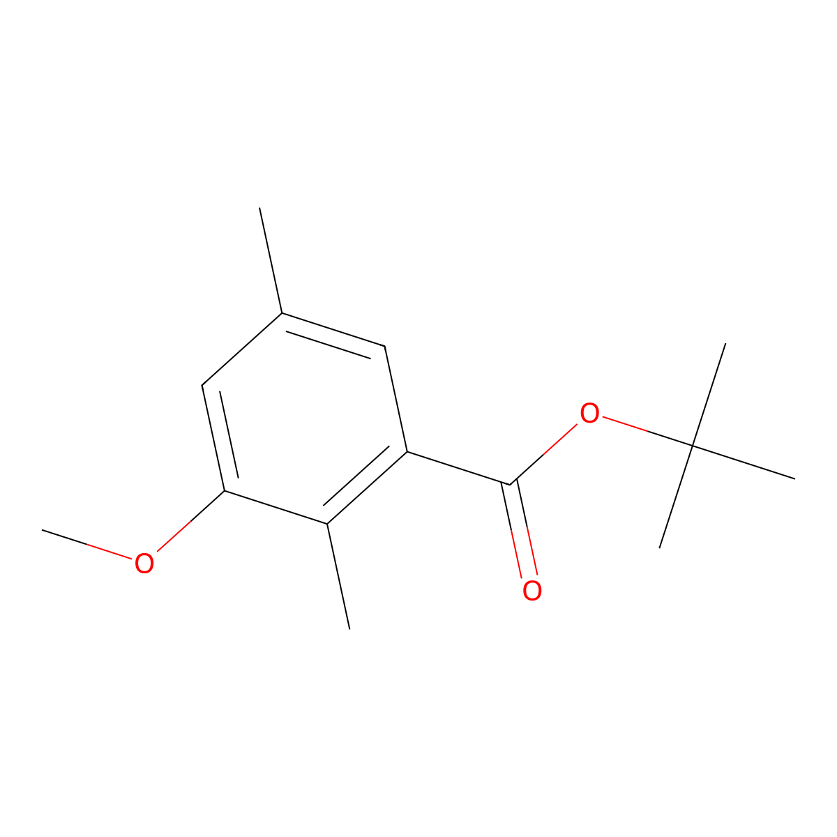 Tert-butyl 3-methoxy-2,5-dimethylbenzoate molecular structure, CAS 2969311-02-0