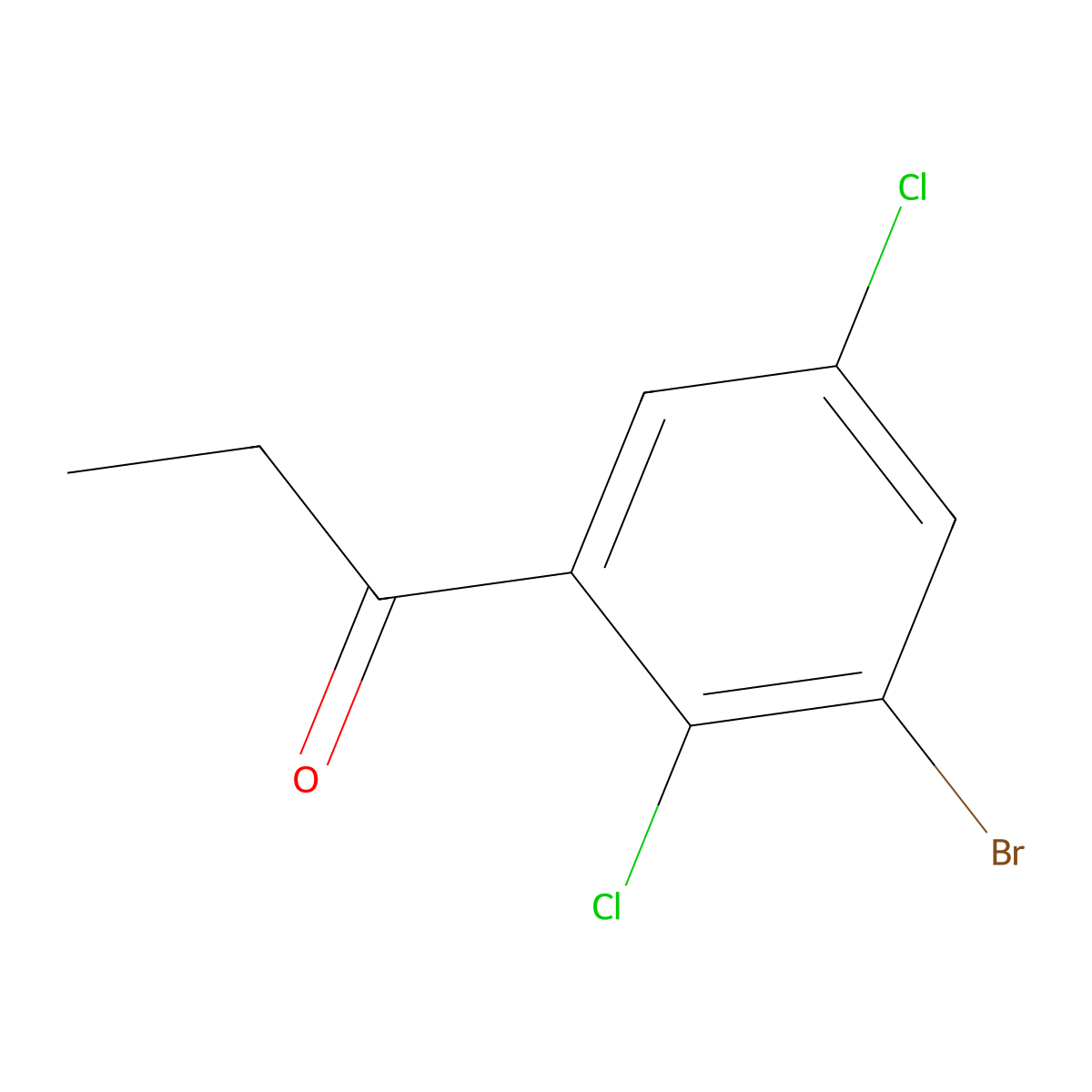1-(3-Bromo-2,5-dichlorophenyl)propan-1-one molecular structure, CAS 2969312-26-1