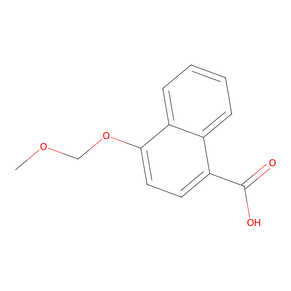 4-(Methoxymethoxy)-1-naphthoic acid molecular structure, CAS 2969315-25-9