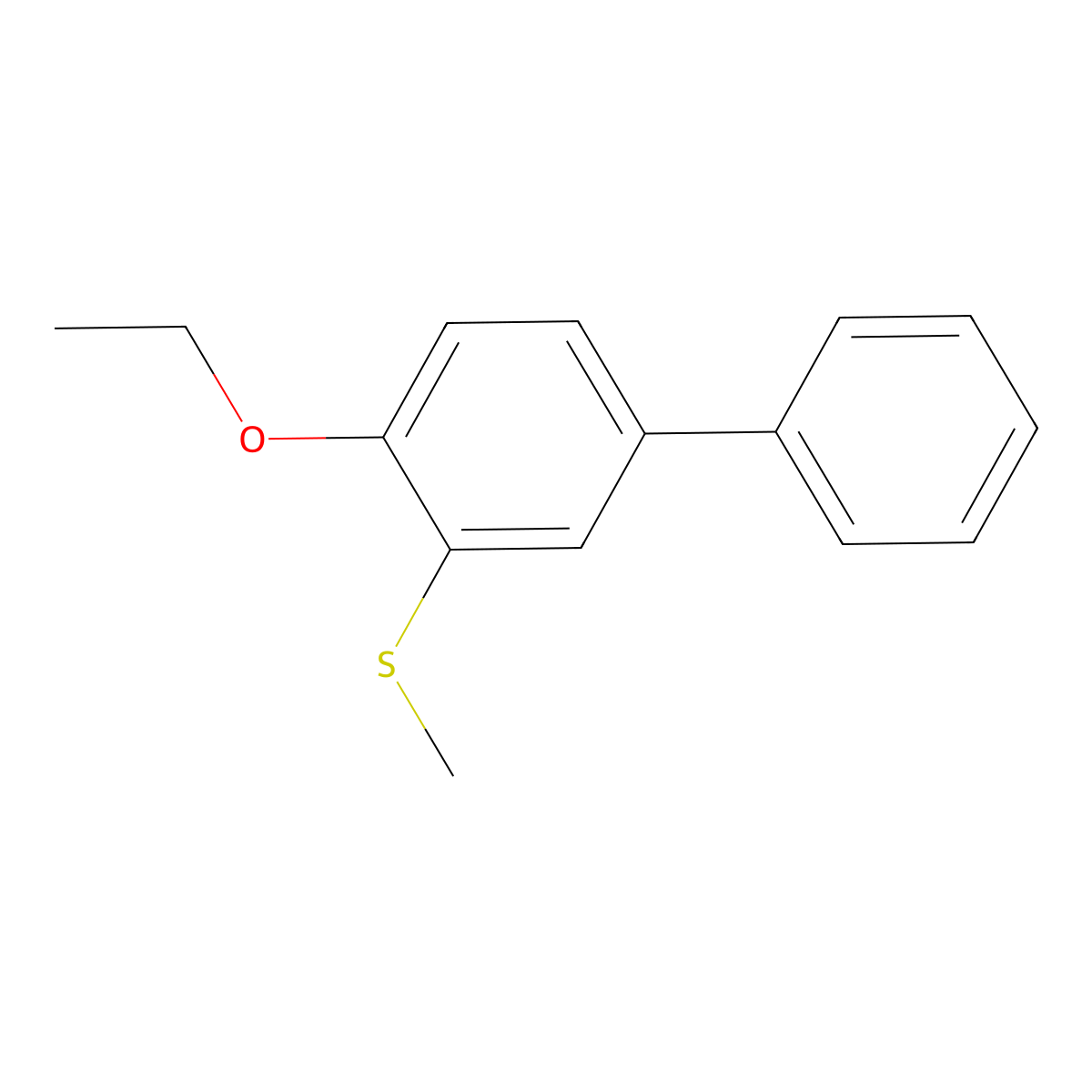 (4-Ethoxy-[1,1'-biphenyl]-3-yl)(methyl)sulfane molecular structure, CAS 2969315-53-3
