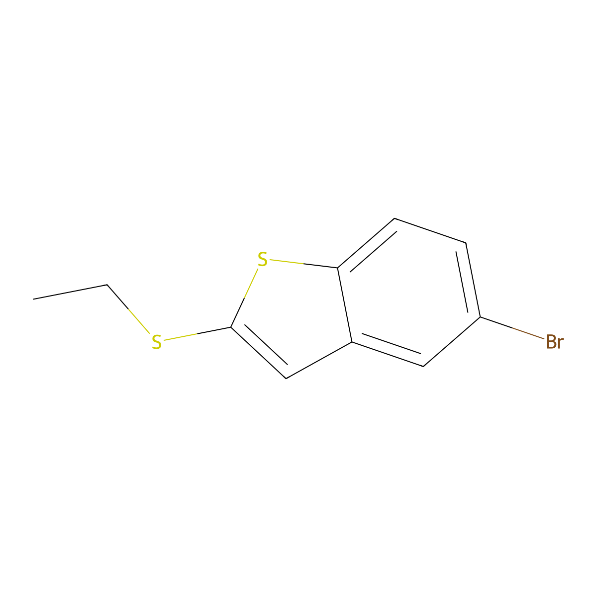 5-Bromo-2-(ethylthio)benZo[b]thiophene molecular structure, CAS 2969315-92-0