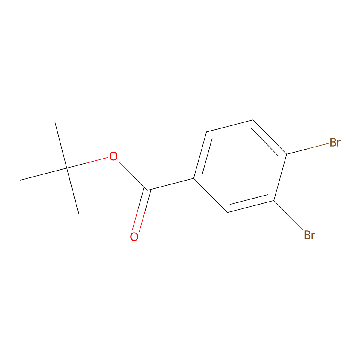 Tert-butyl 3,4-dibromobenzoate molecular structure, CAS 2969321-27-3