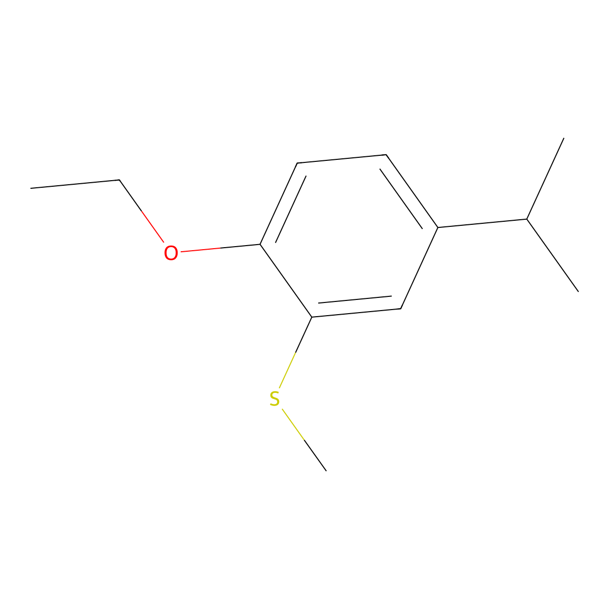 (2-Ethoxy-5-isopropylphenyl)(methyl)sulfane molecular structure, CAS 2969322-80-1