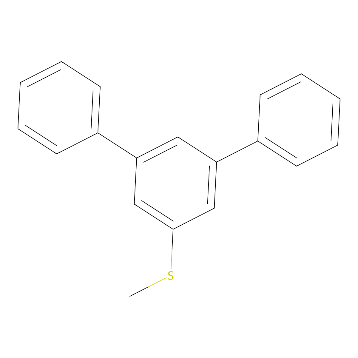 [1,1':3',1''-Terphenyl]-5'-yl(methyl)sulfane molecular structure, CAS 2969324-15-8