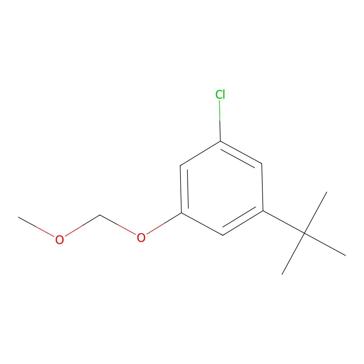 1-(Tert-butyl)-3-chloro-5-(methoxymethoxy)benzene molecular structure, CAS 2969327-20-4