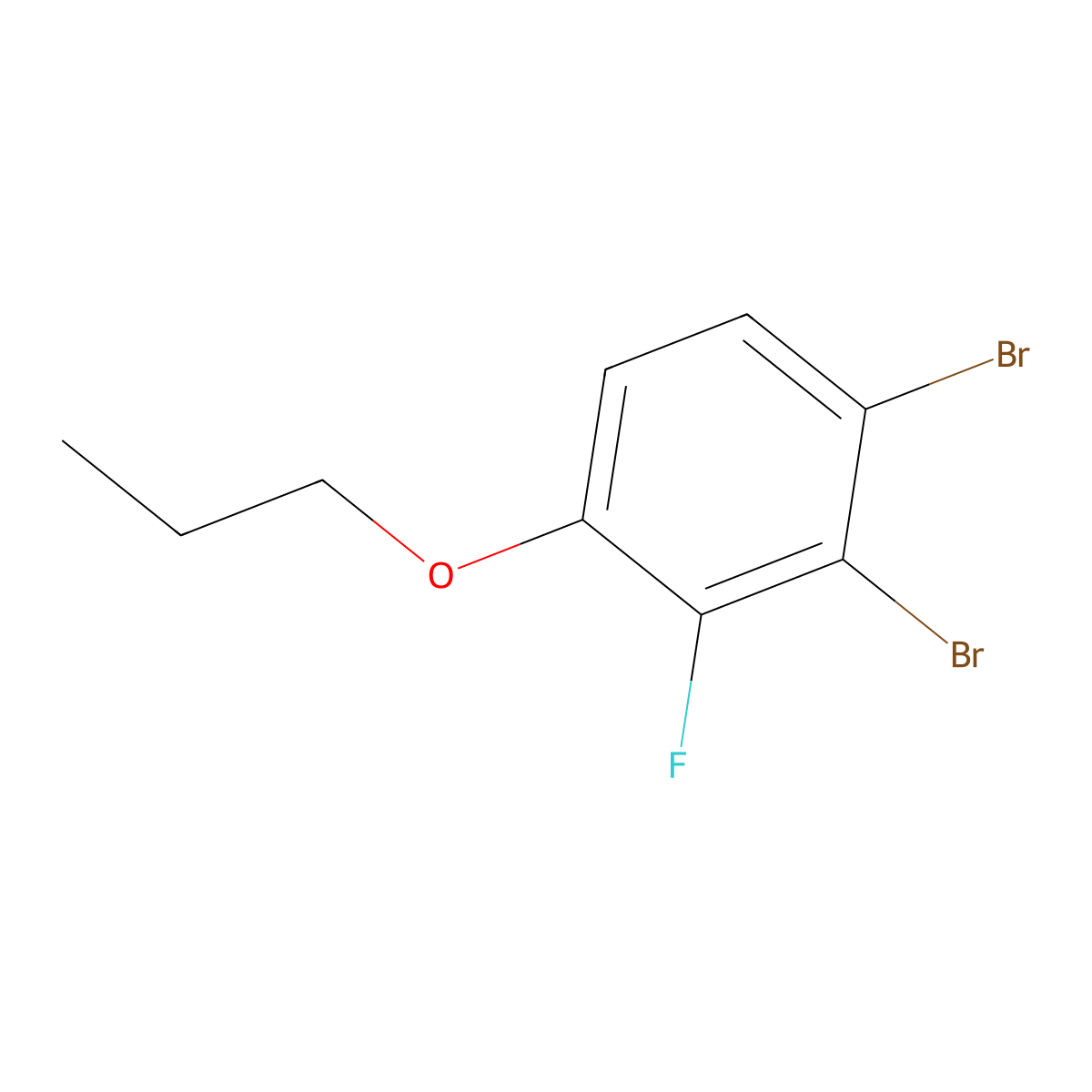 1,2-Dibromo-3-fluoro-4-propoxybenZene molecular structure, CAS 2969330-64-9