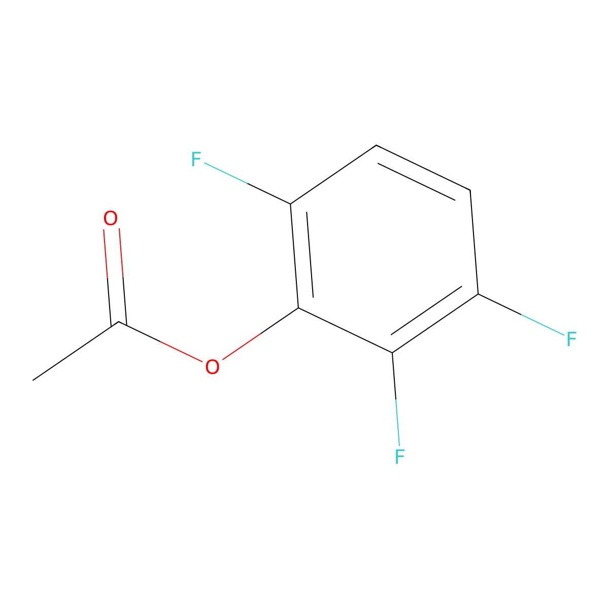 2,3,6-Trifluorophenyl acetate molecular structure, CAS 2969332-56-5