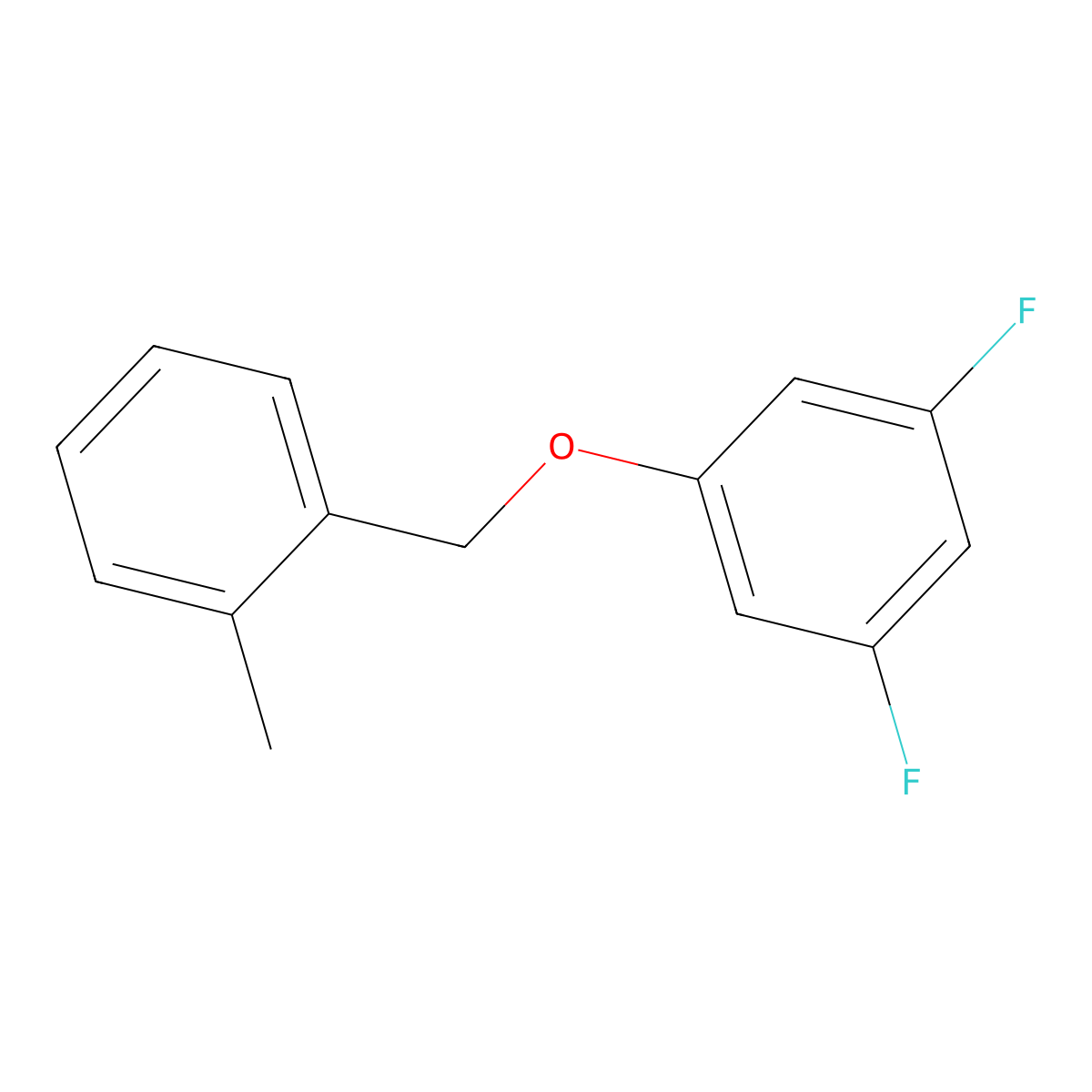 1,3-Difluoro-5-((2-methylbenzyl)oxy)benzene molecular structure, CAS 2969333-12-6