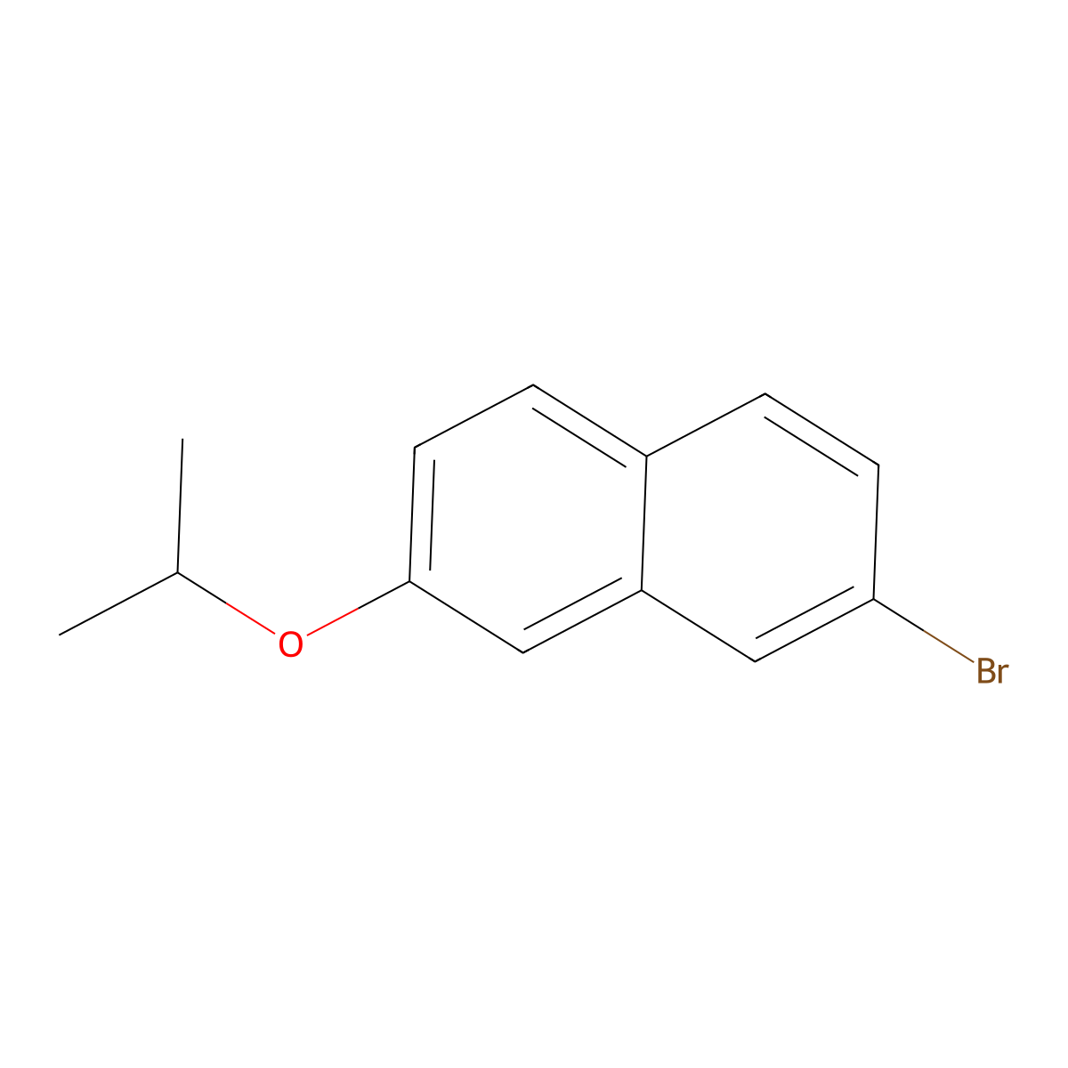 2-Bromo-7-isopropoxynaphthalene molecular structure, CAS 2969334-22-1
