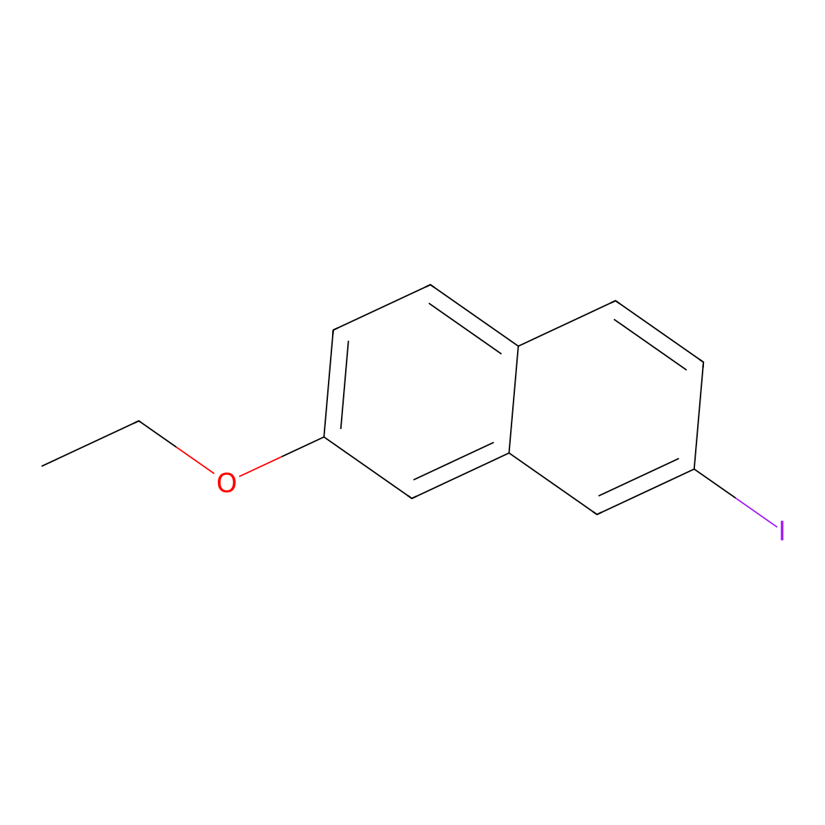 2-Ethoxy-7-iodonaphthalene molecular structure, CAS 2969334-26-5