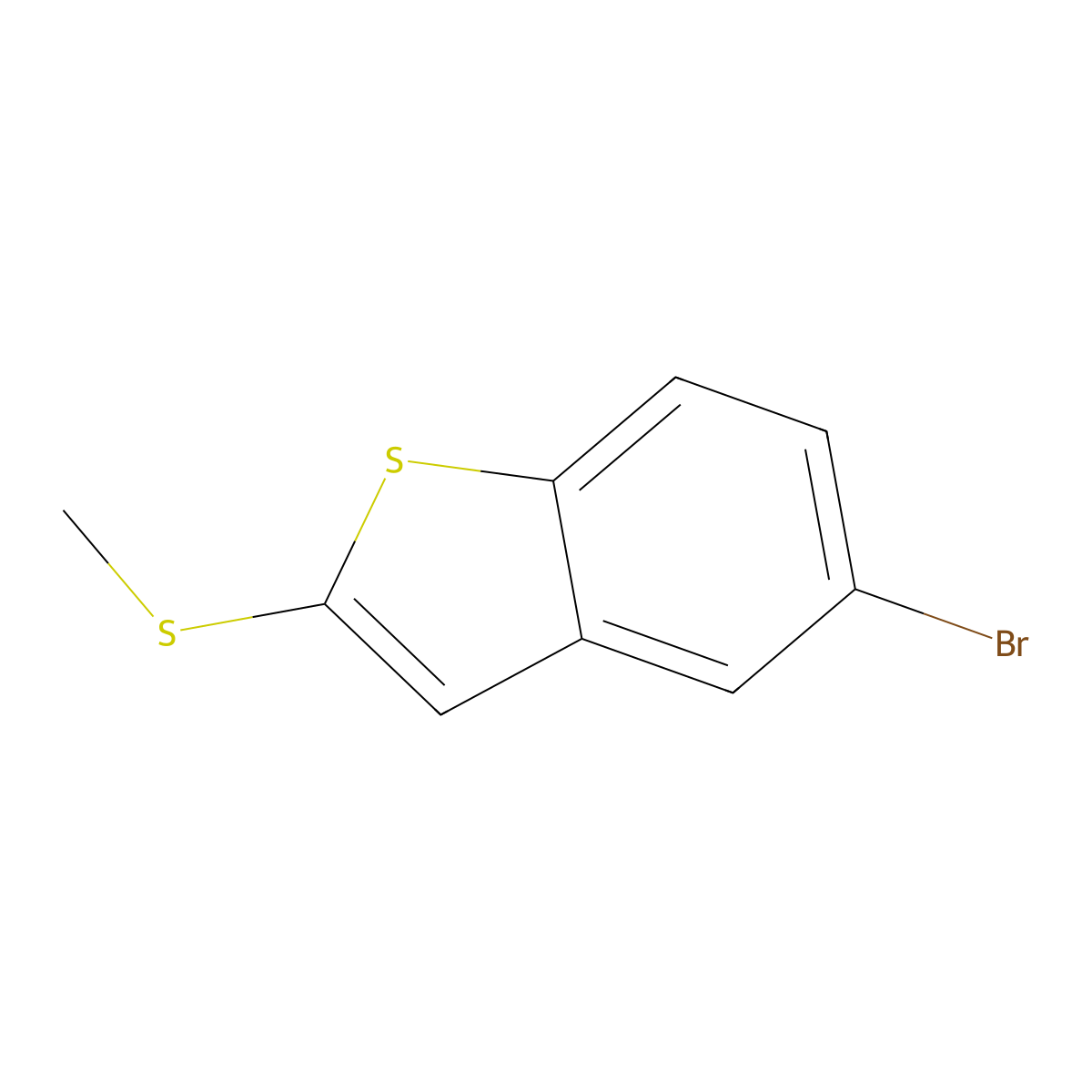 5-Bromo-2-(methylthio)benZo[b]thiophene molecular structure, CAS 2969337-40-2