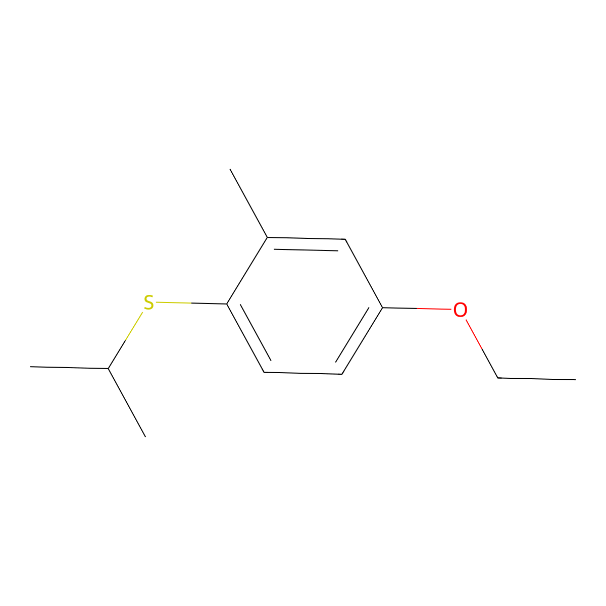 (4-Ethoxy-2-methylphenyl)(isopropyl)sulfane molecular structure, CAS 2969338-68-7