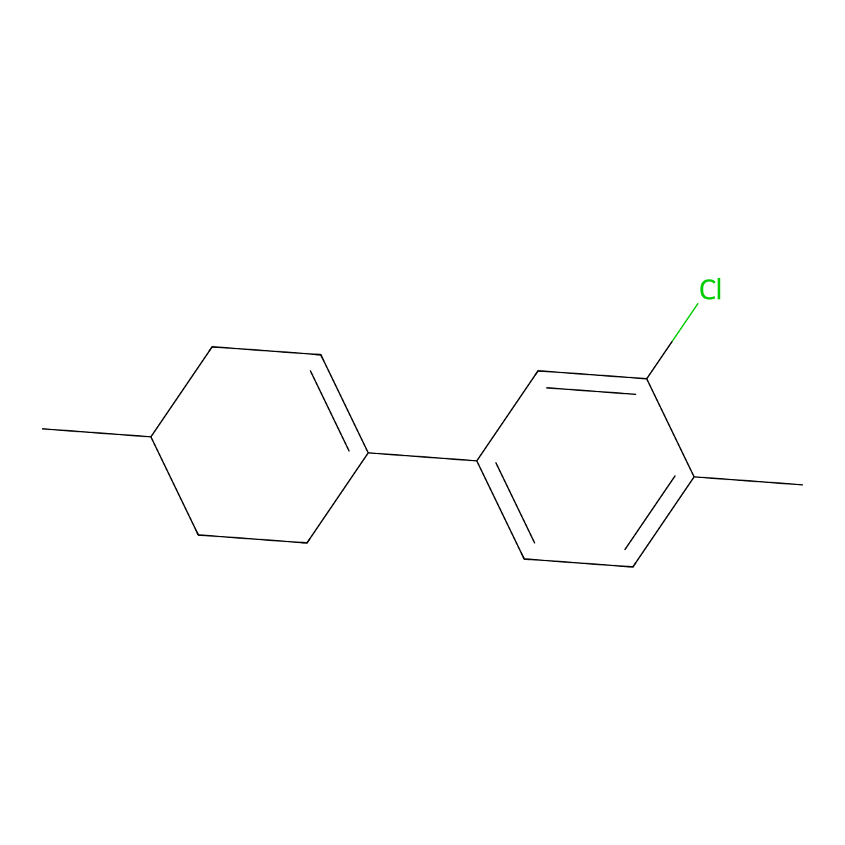 3'-Chloro-4,4'-dimethyl-2,3,4,5-tetrahydro-1,1'-biphenyl molecular structure, CAS 2969340-69-8