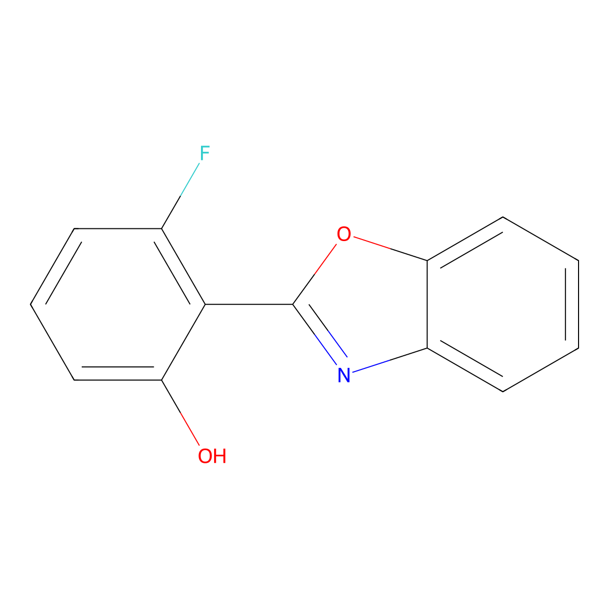 2-(Benzo[d]oxazol-2-yl)-3-fluorophenol molecular structure, CAS 2969351-38-8