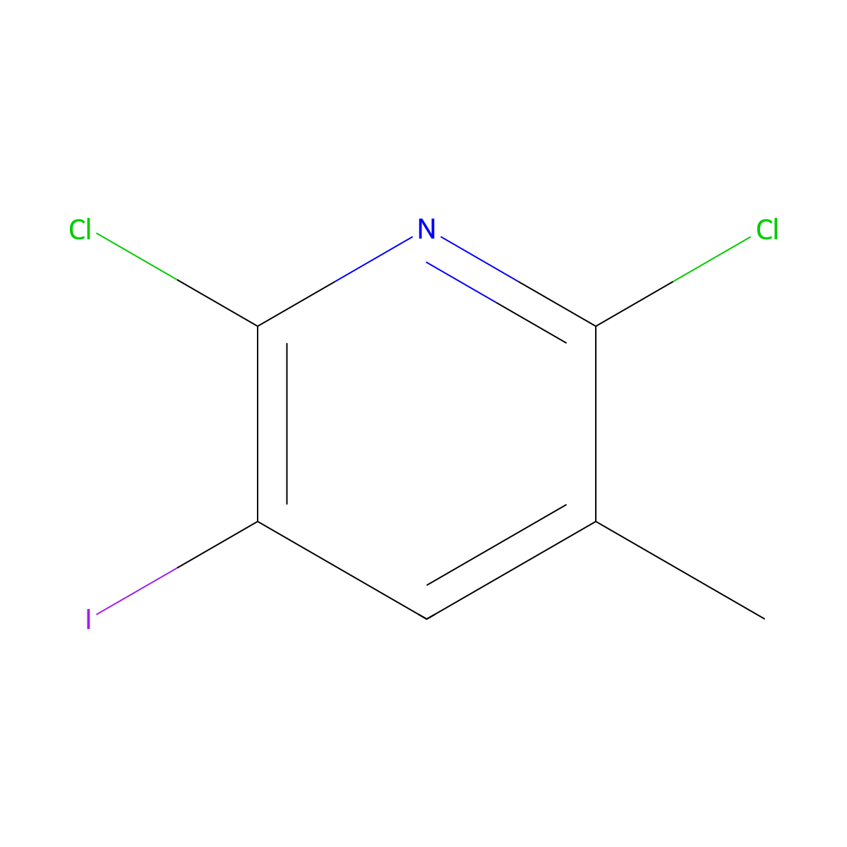 2,6-Dichloro-3-iodo-5-methylpyridine molecular structure, CAS 2969355-42-6