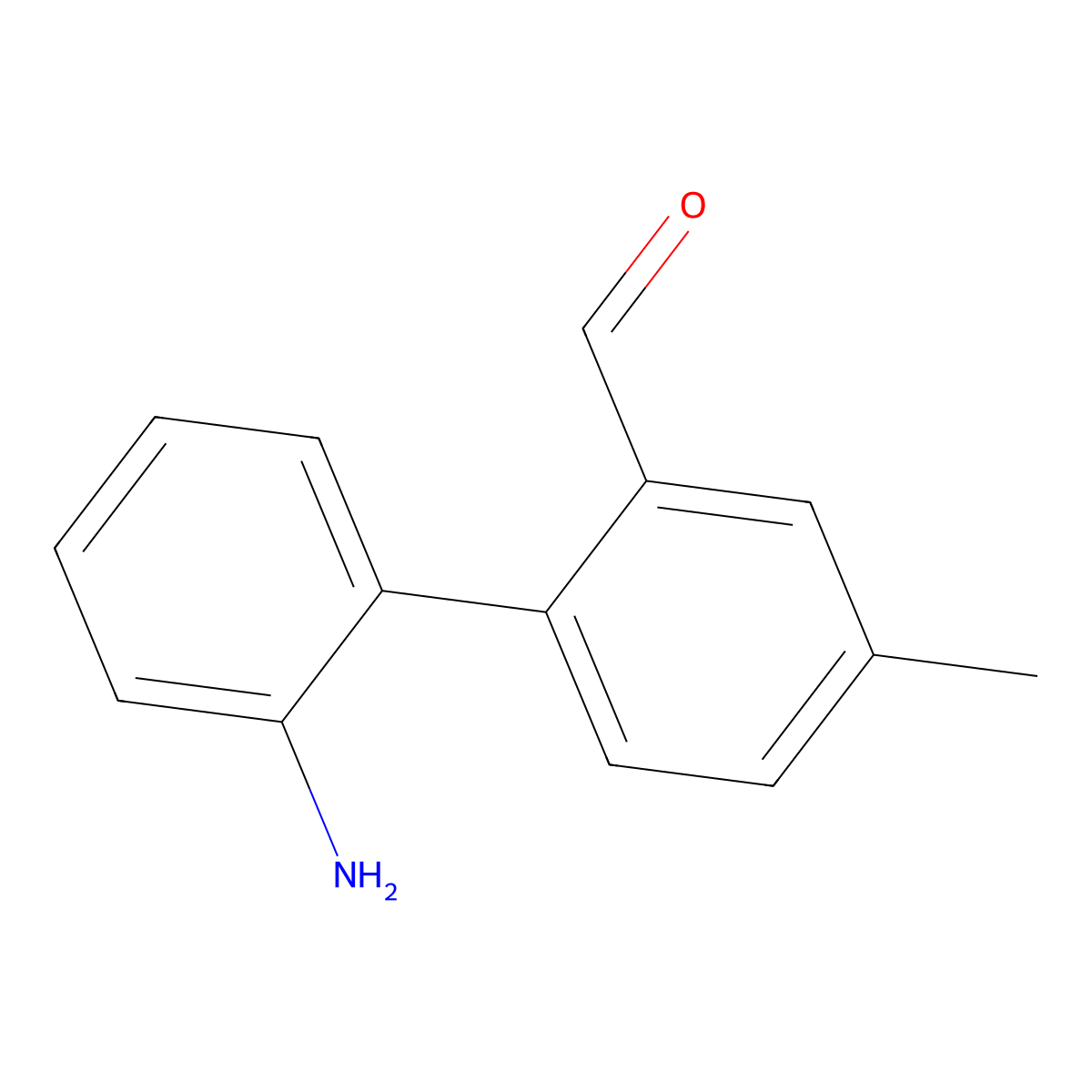 2'-Amino-4-methyl-[1,1'-biphenyl]-2-carbaldehyde molecular structure, CAS 2969355-74-4