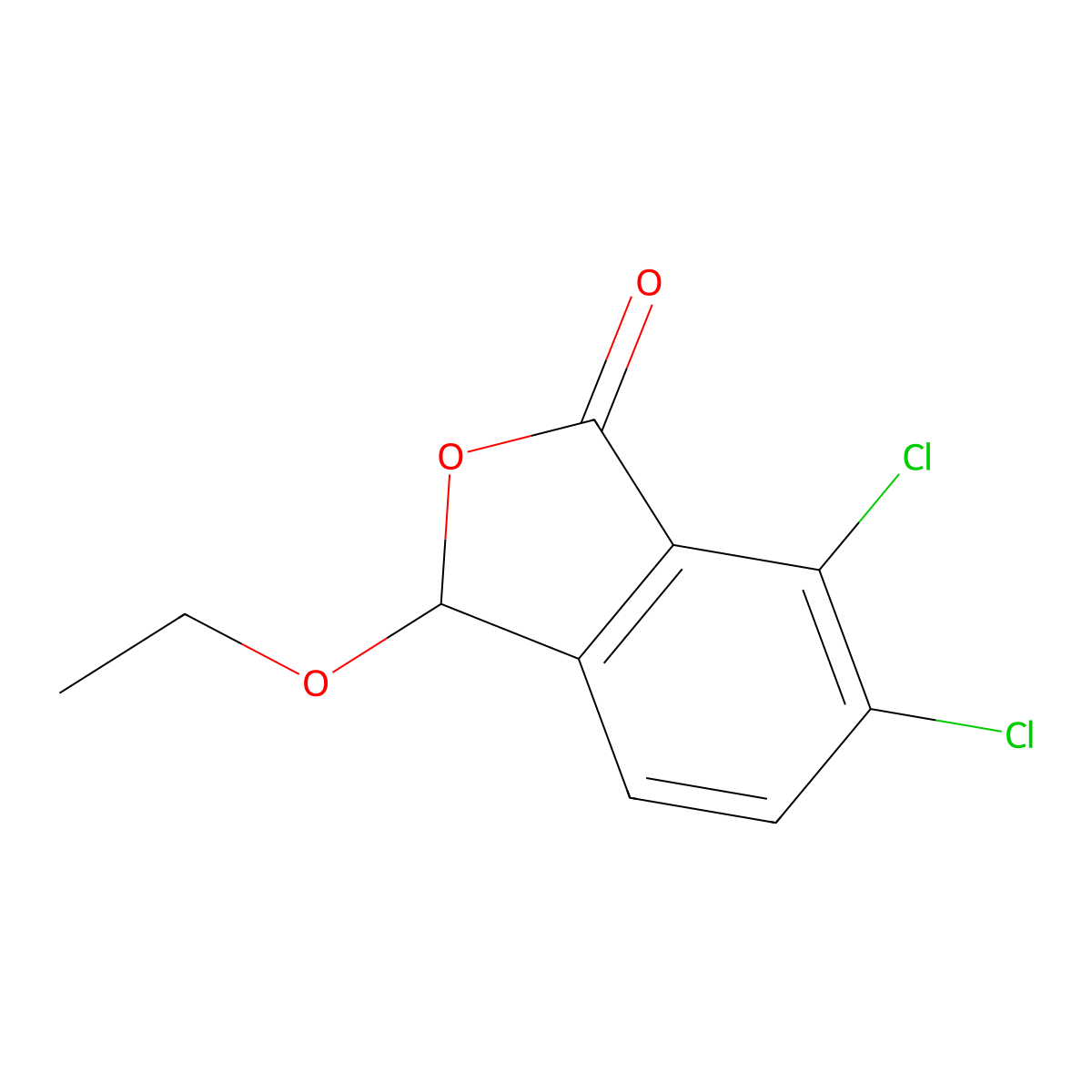 6,7-dichloro-3-ethoxyisobenzofuran-1(3H)-one molecular structure, CAS 2969355-95-9