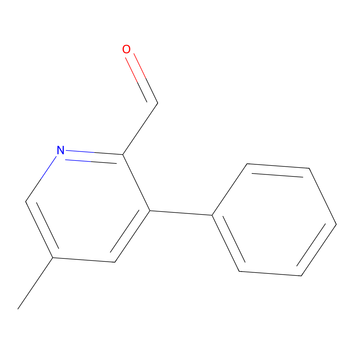 5-Methyl-3-phenylpicolinaldehyde molecular structure, CAS 2969363-03-7