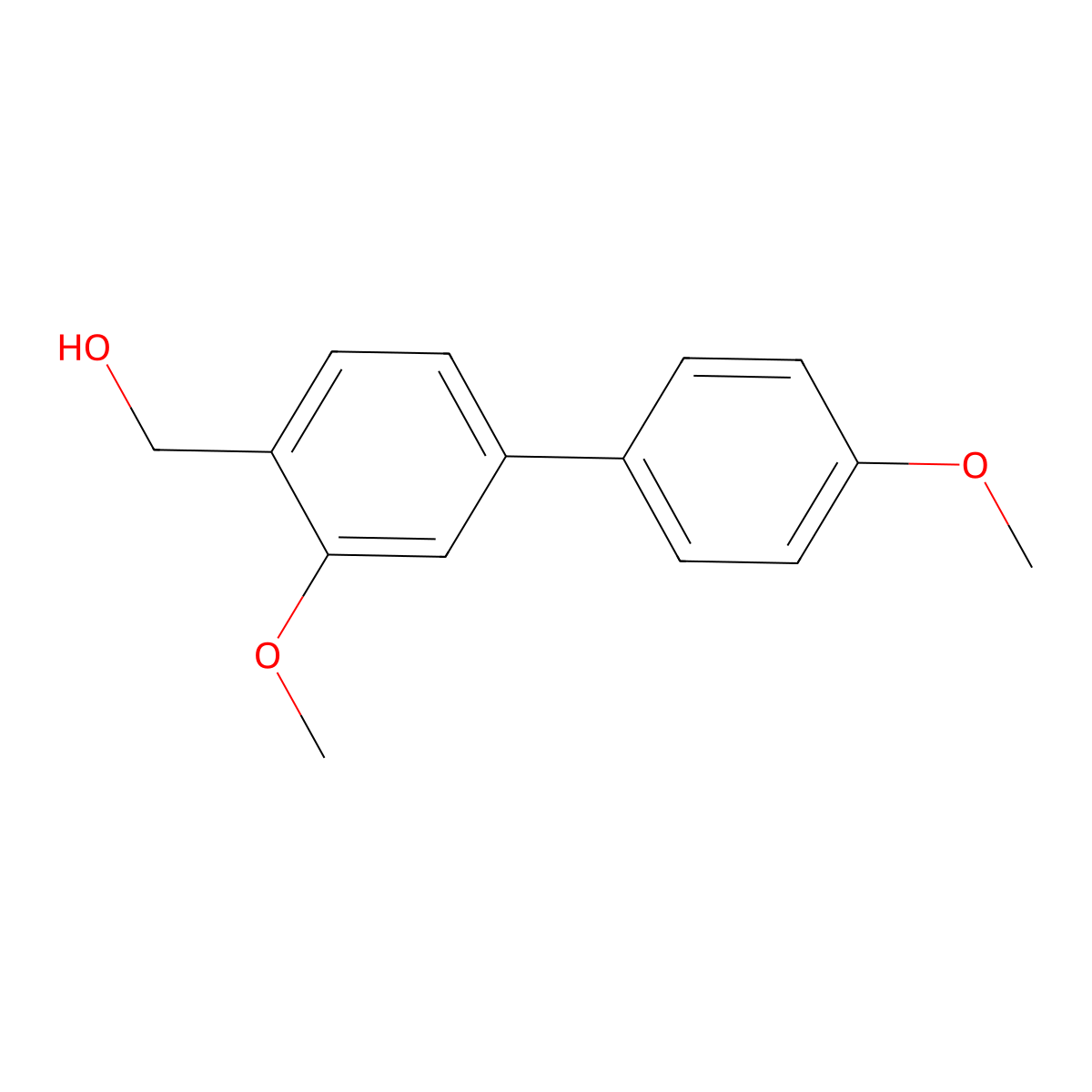(3,4'-Dimethoxy-[1,1'-biphenyl]-4-yl)methanol molecular structure, CAS 2969364-97-2
