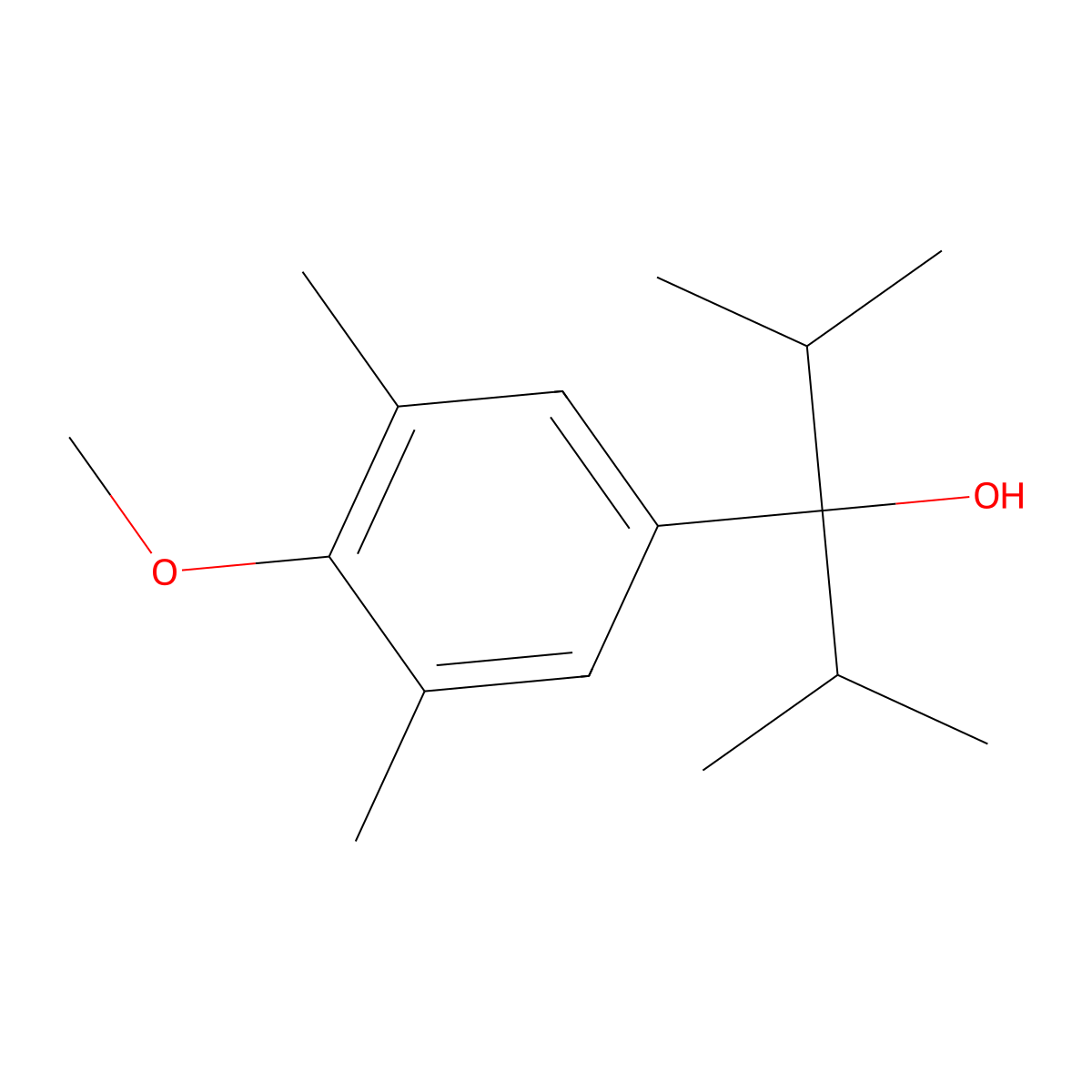3-(4-Methoxy-3,5-dimethylphenyl)-2,4-dimethylpentan-3-ol molecular structure, CAS 2969365-01-1