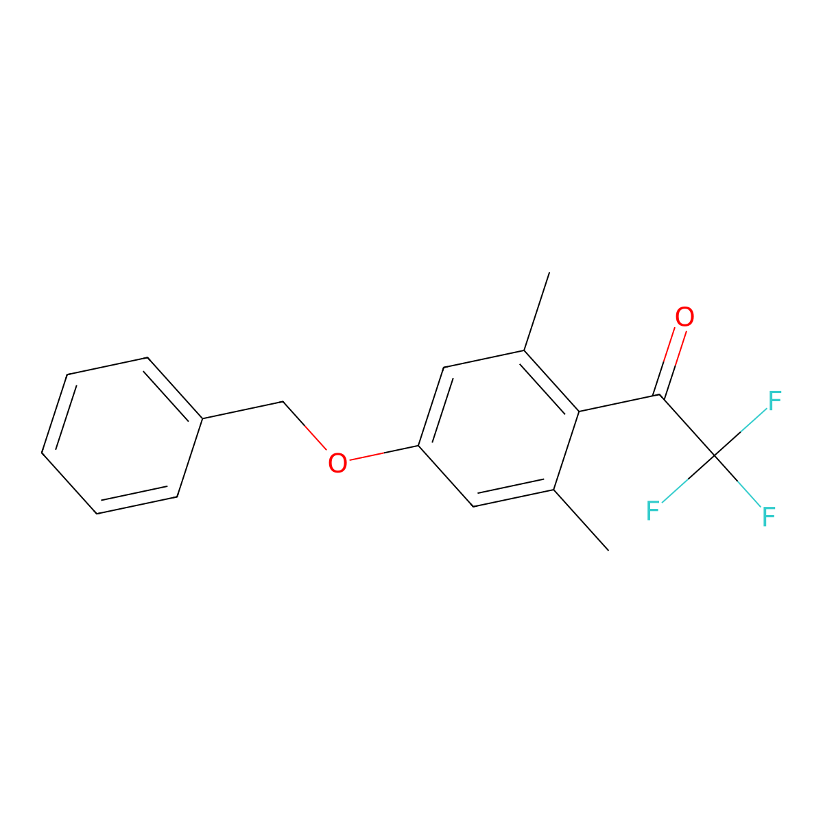 1-(4-(BenZyloxy)-2,6-dimethylphenyl)-2,2,2-trifluoroethanone molecular structure, CAS 2969365-44-2
