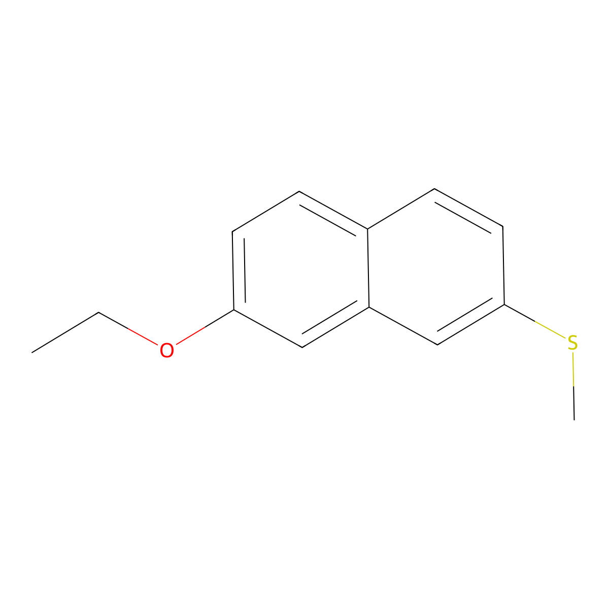 (7-Ethoxynaphthalen-2-yl)(methyl)sulfane molecular structure, CAS 2969367-77-7