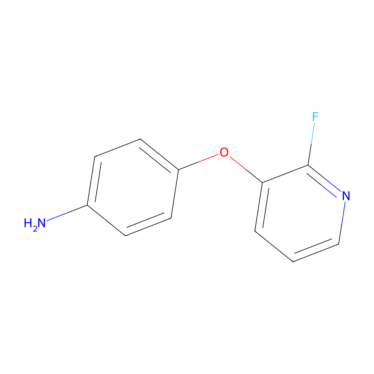 4-((2-Fluoropyridin-3-yl)oxy)aniline molecular structure, CAS 2969373-68-8