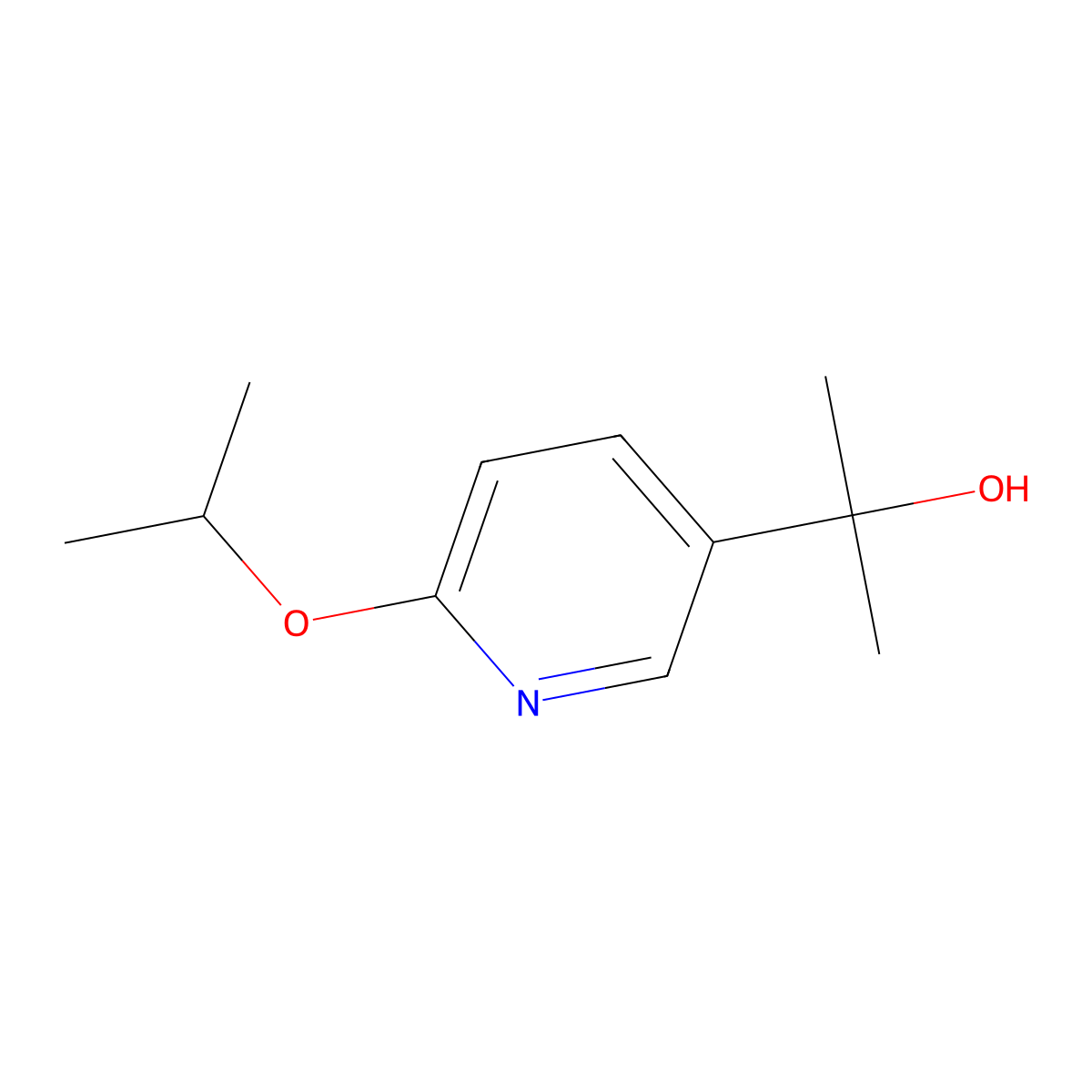 2-(6-Isopropoxypyridin-3-yl)propan-2-ol molecular structure, CAS 2969378-90-1