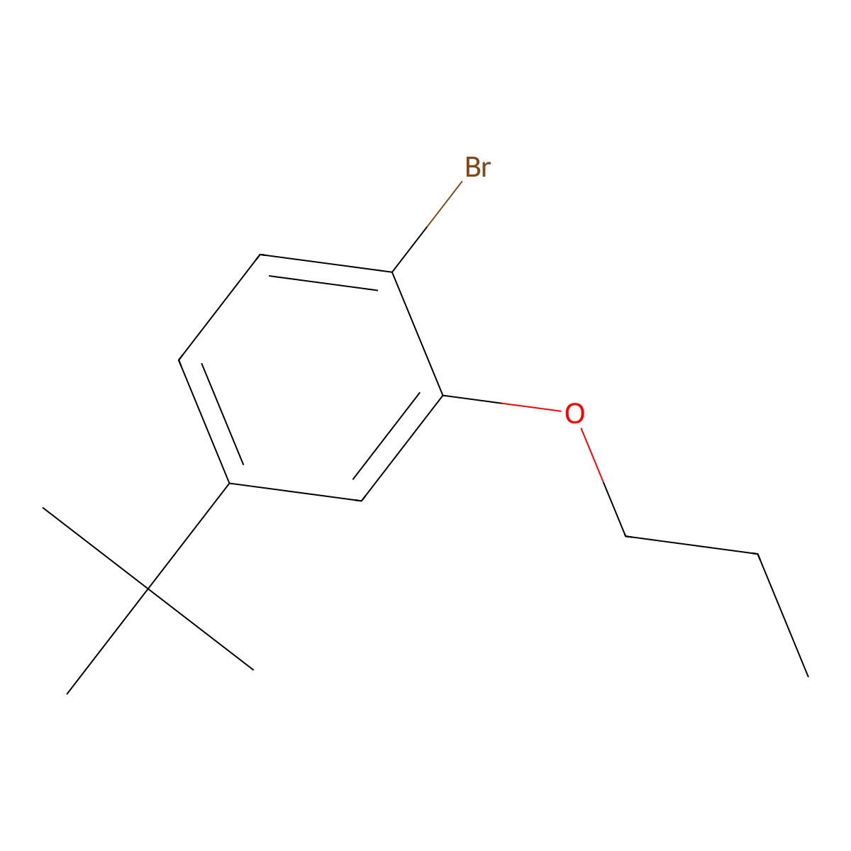 1-Bromo-4-(tert-butyl)-2-propoxybenzene molecular structure, CAS 2969386-94-3