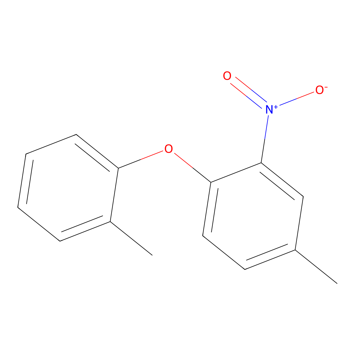 4-Methyl-2-nitro-1-(o-tolyloxy)benzene molecular structure, CAS 2969388-25-6