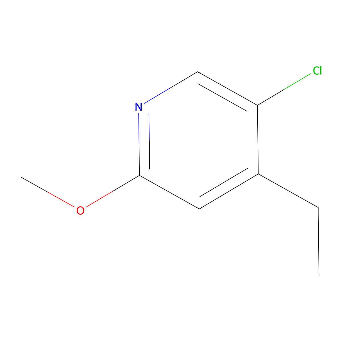 5-Chloro-4-ethyl-2-methoxypyridine molecular structure, CAS 2969391-39-5