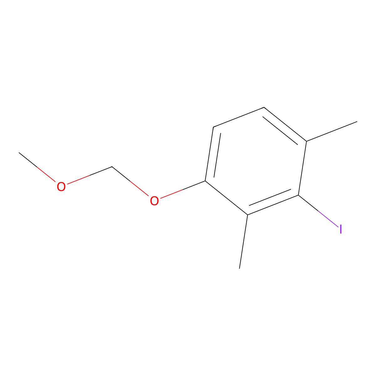 3-Iodo-1-(methoxymethoxy)-2,4-dimethyl-benzene molecular structure, CAS 2969395-75-1