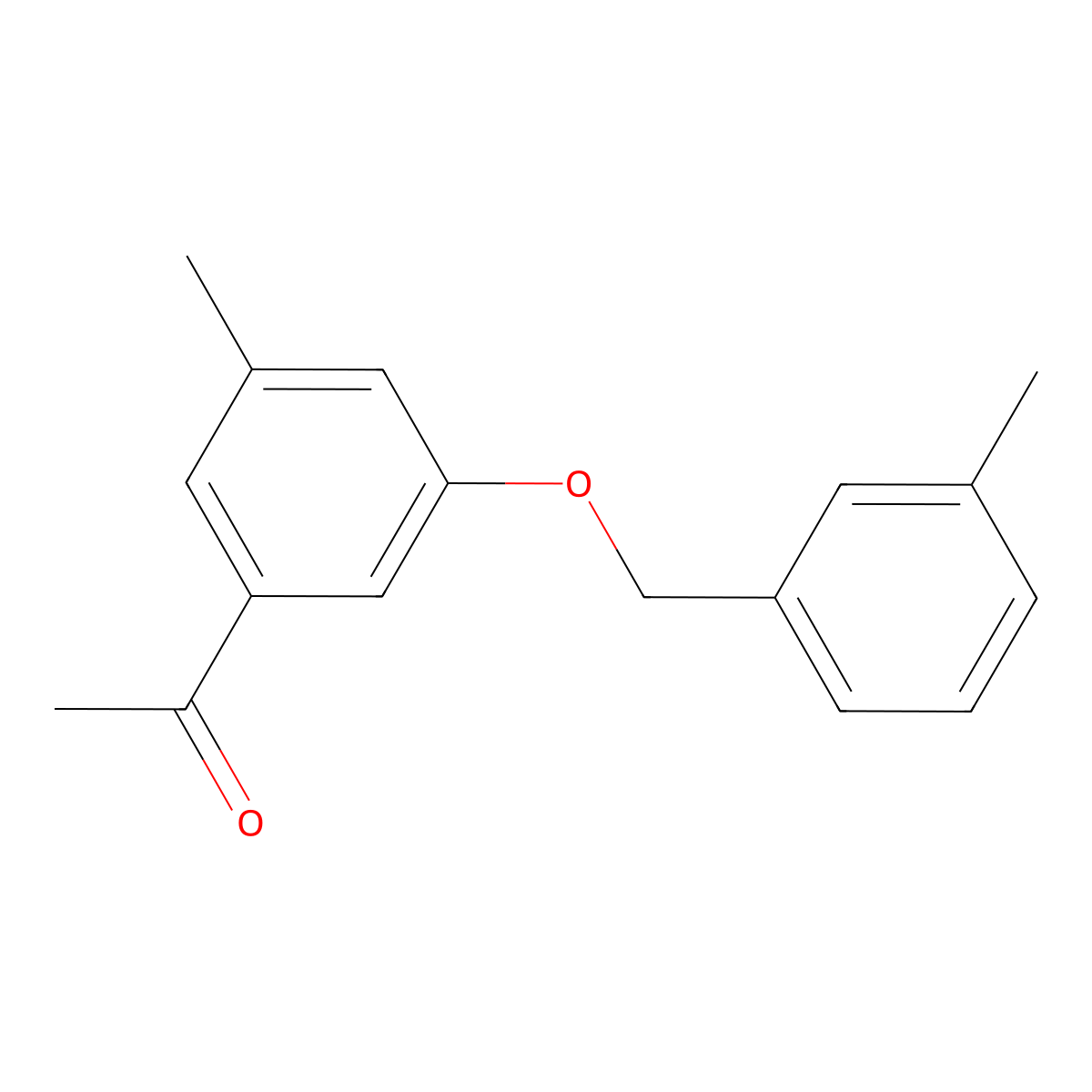1-(3-Methyl-5-((3-methylbenzyl)oxy)phenyl)ethanone molecular structure, CAS 2969403-39-0
