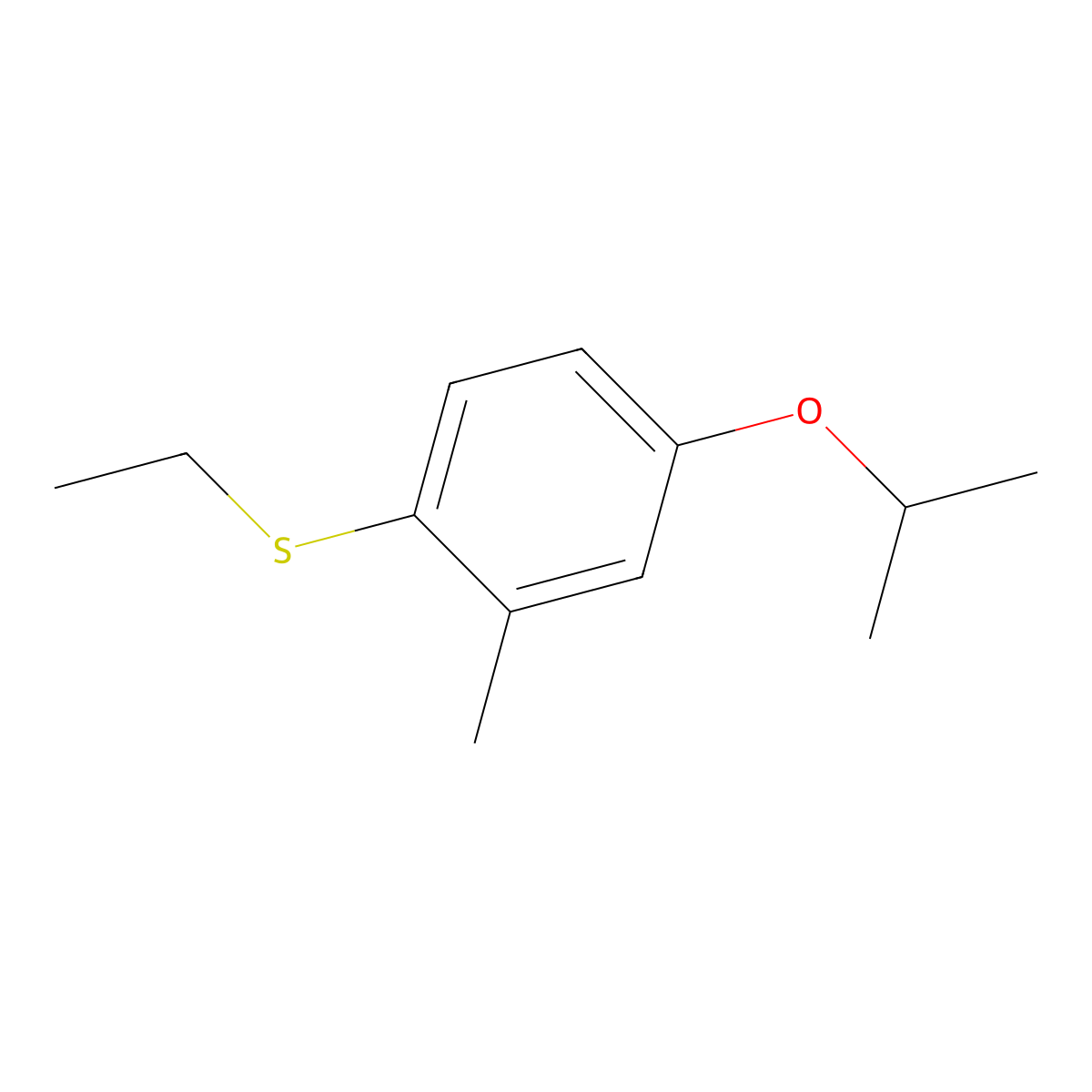Ethyl(4-isopropoxy-2-methylphenyl)sulfane molecular structure, CAS 2969403-64-1