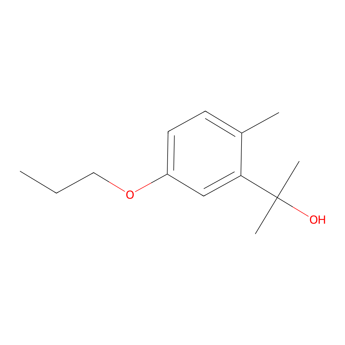 2-(2-Methyl-5-propoxyphenyl)propan-2-ol molecular structure, CAS 2969404-15-5