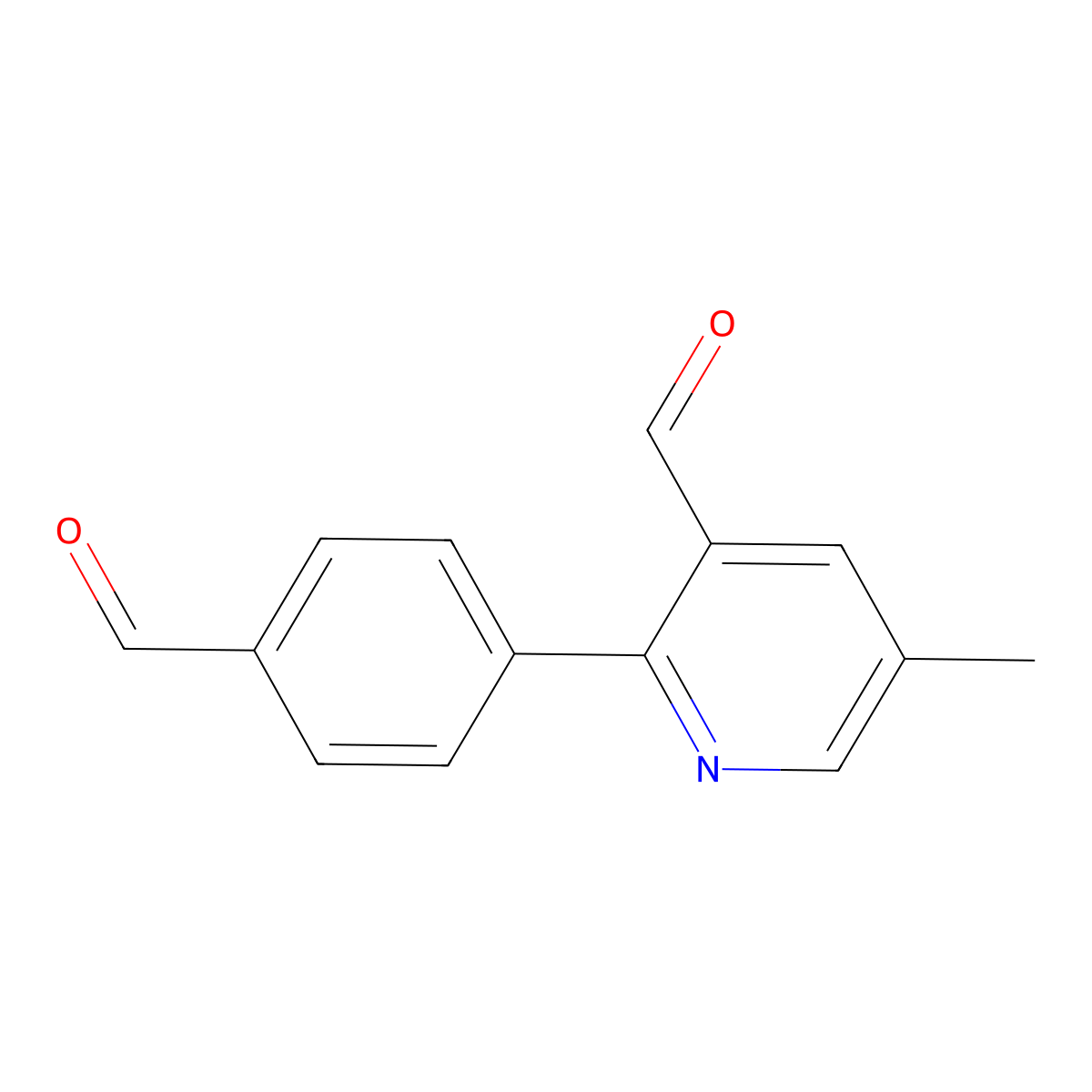 2-(4-Formylphenyl)-5-methylnicotinaldehyde molecular structure, CAS 2969408-08-8