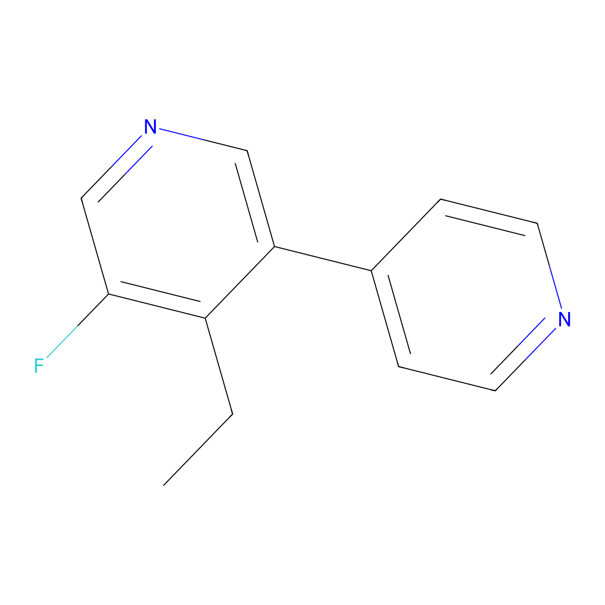 4-Ethyl-5-fluoro-3,4'-bipyridine molecular structure, CAS 2969415-40-3
