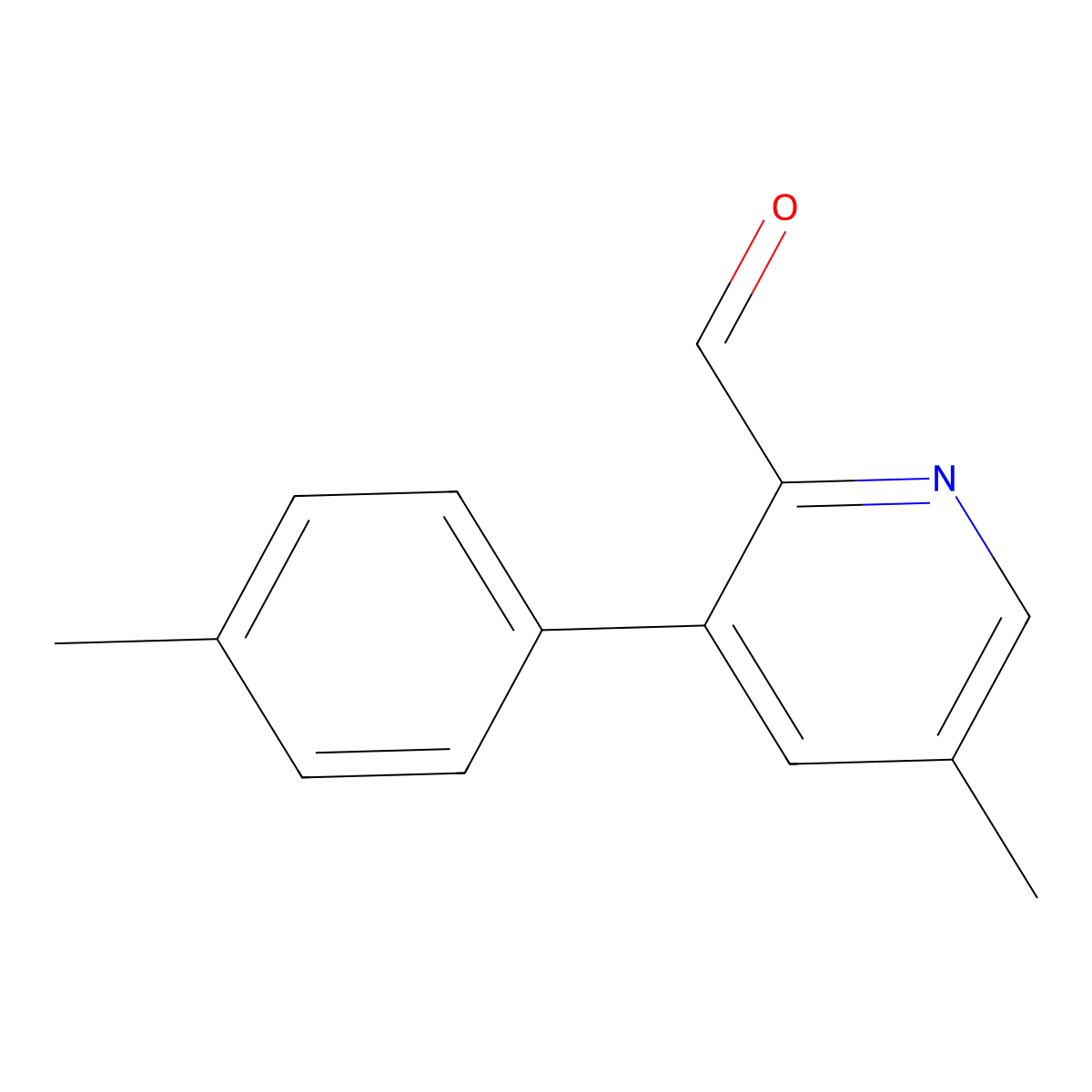 5-Methyl-3-(p-tolyl)picolinaldehyde molecular structure, CAS 2969417-20-5