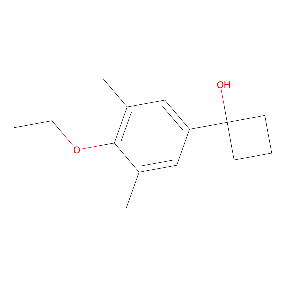 1-(4-Ethoxy-3,5-dimethylphenyl)cyclobutanol molecular structure, CAS 2969417-26-1
