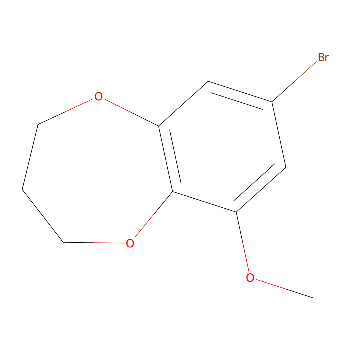 8-bromo-6-methoxy-3,4-dihydro-2H-benzo[b][1,4]dioxepine molecular structure, CAS 2969420-01-5