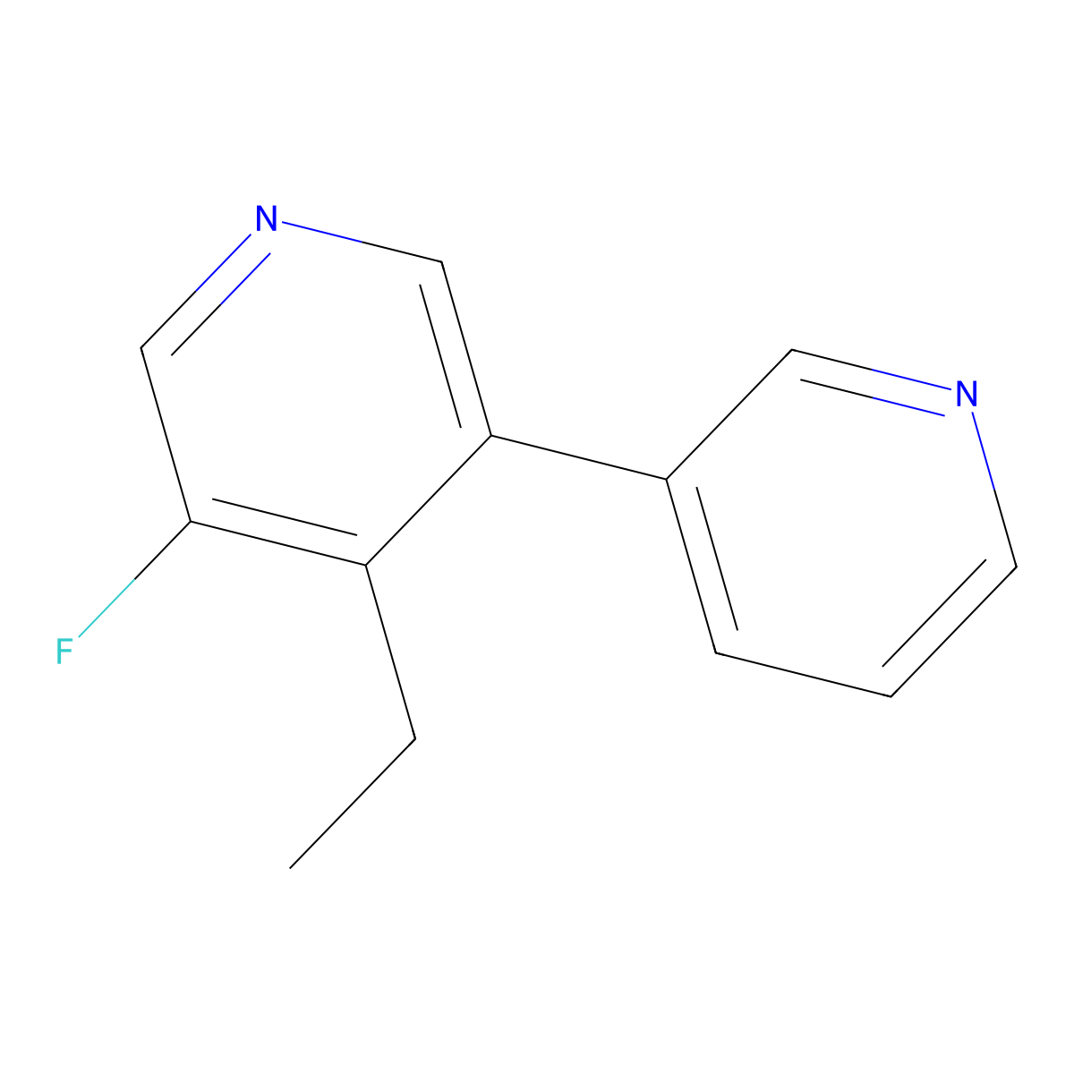 4-Ethyl-5-fluoro-3,3'-bipyridine molecular structure, CAS 2969423-55-8