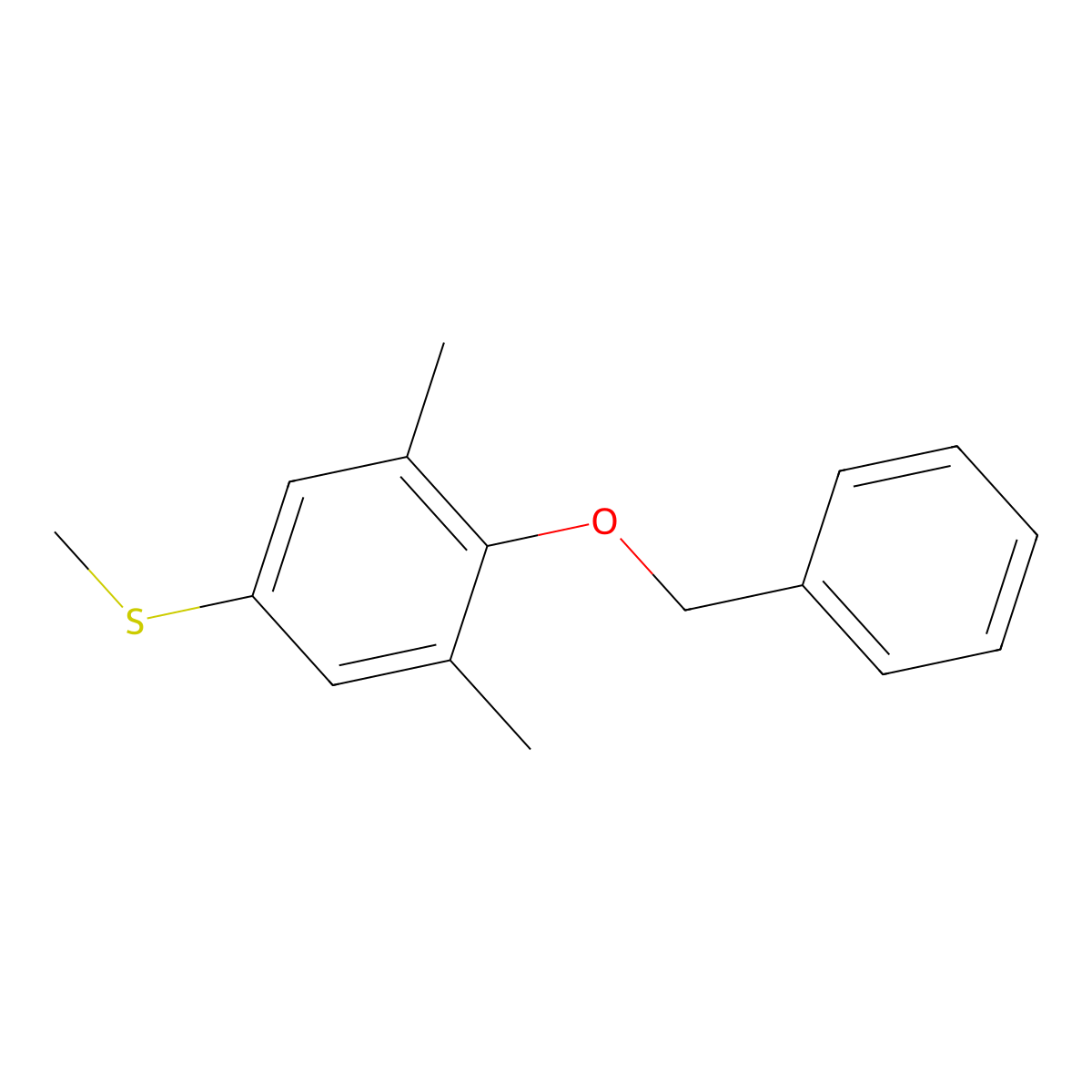 (4-(BenZyloxy)-3,5-dimethylphenyl)(methyl)sulfane molecular structure, CAS 2969426-75-1