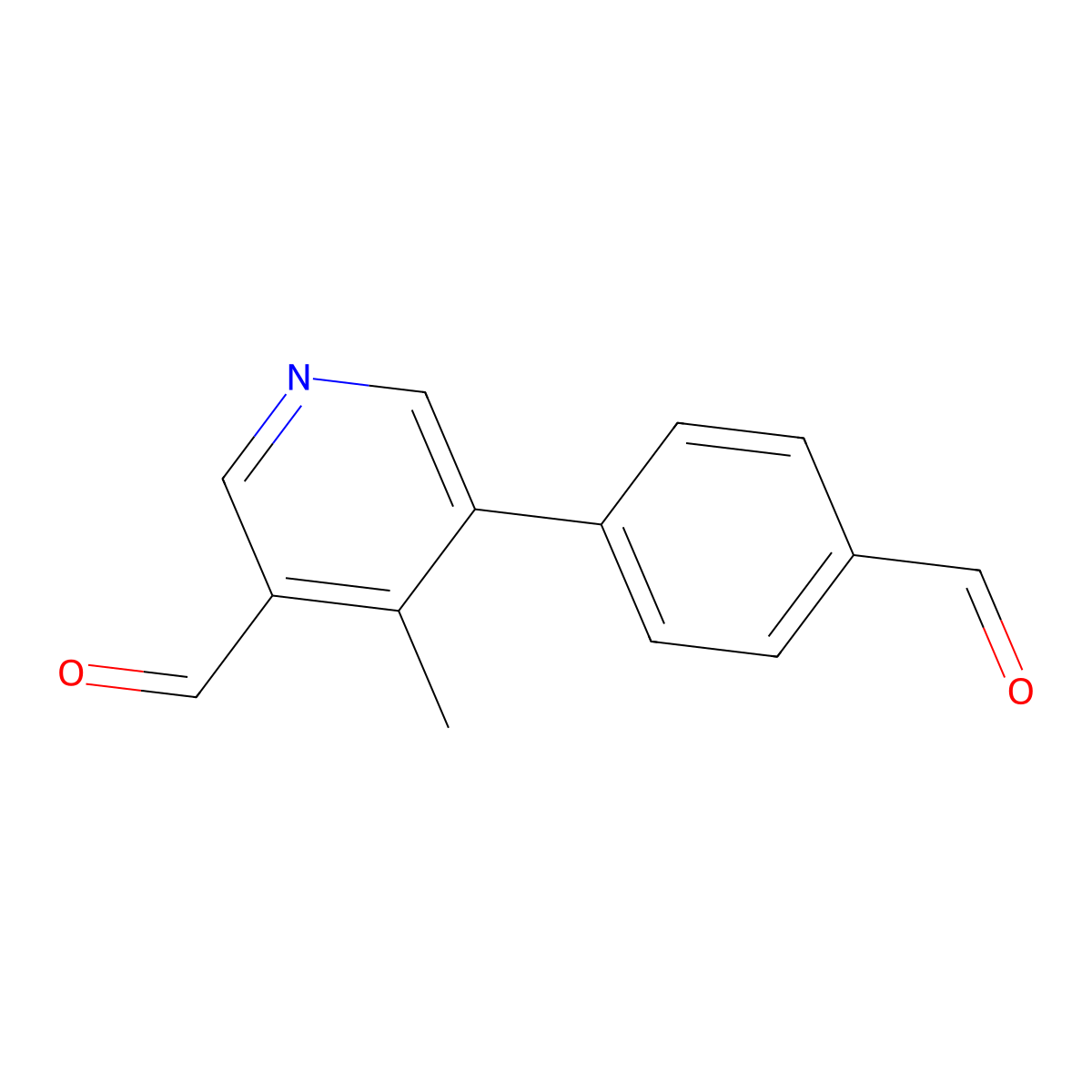 5-(4-Formylphenyl)-4-methylnicotinaldehyde molecular structure, CAS 2969428-47-3