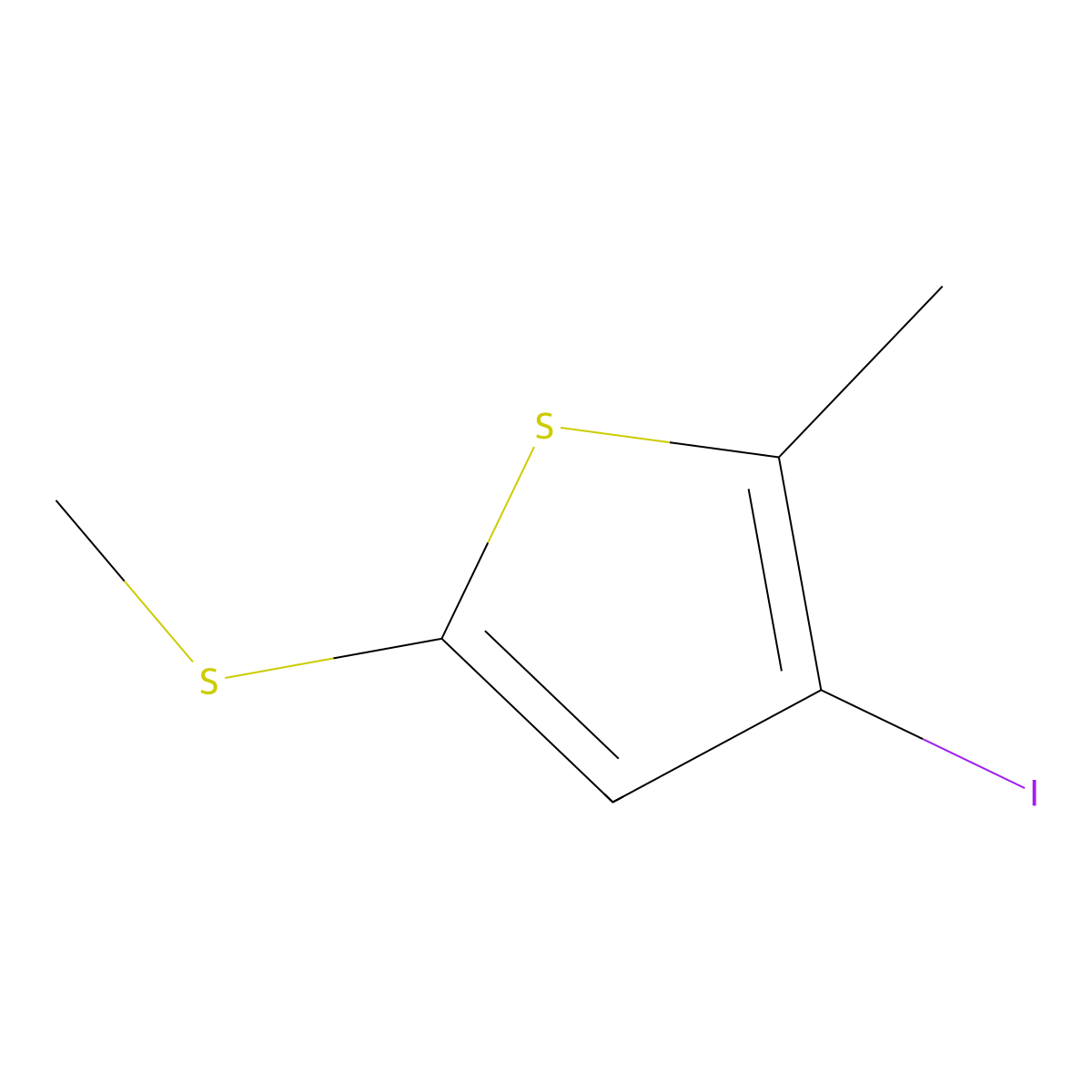 3-Iodo-2-methyl-5-(methylthio)thiophene molecular structure, CAS 2969429-88-5
