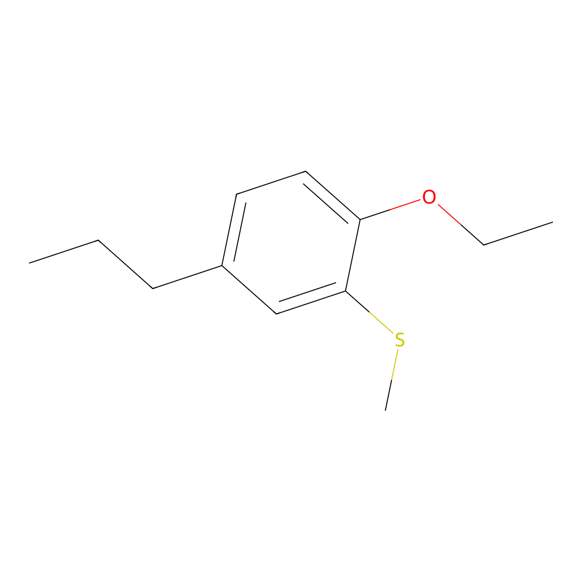 (2-Ethoxy-5-propylphenyl)(methyl)sulfane molecular structure, CAS 2969430-93-9