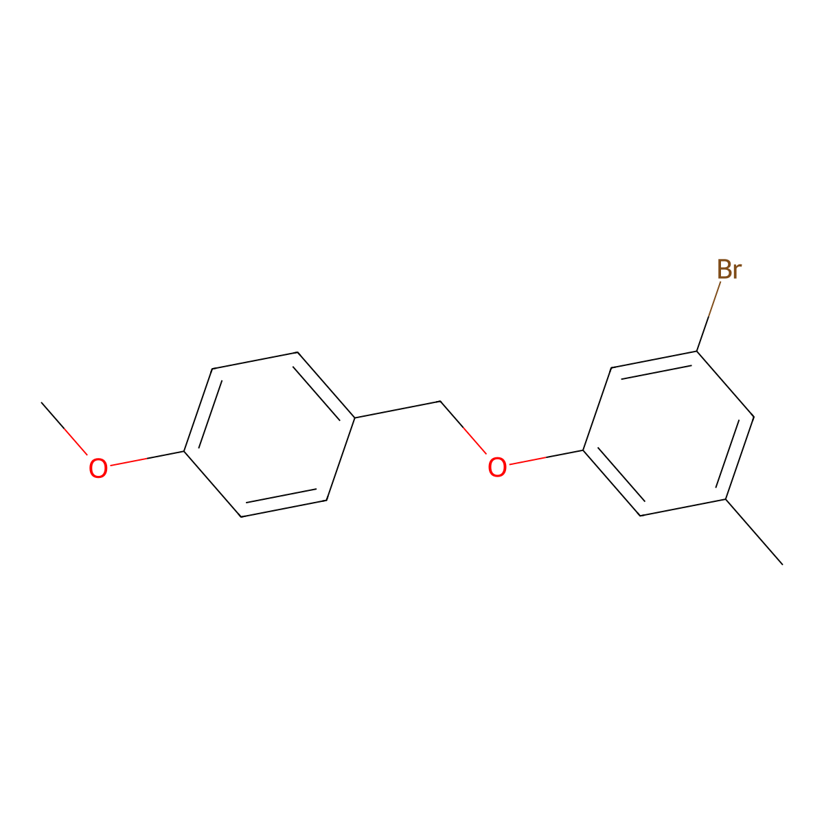 1-Bromo-3-((4-methoxybenzyl)oxy)-5-methylbenzene molecular structure, CAS 2969435-08-1