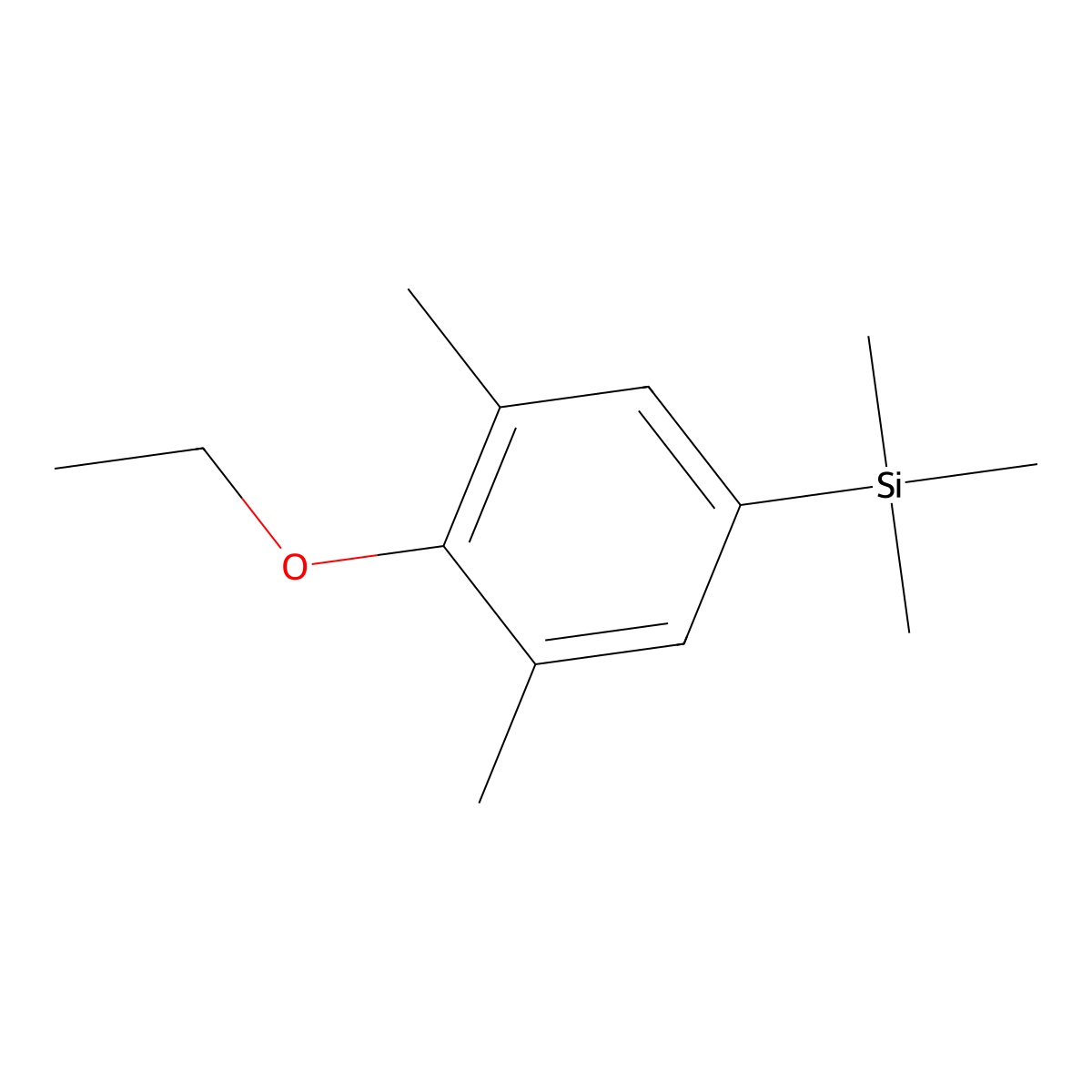 (4-Ethoxy-3,5-dimethylphenyl)trimethylsilane molecular structure, CAS 2969435-86-5
