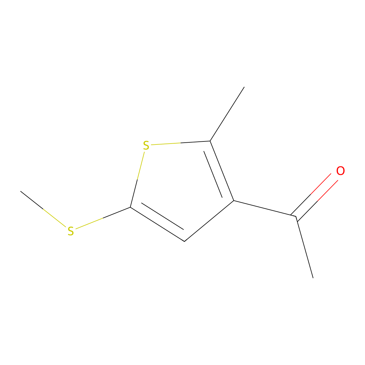 1-(2-Methyl-5-(methylthio)thiophen-3-yl)ethanone molecular structure, CAS 2969436-76-6