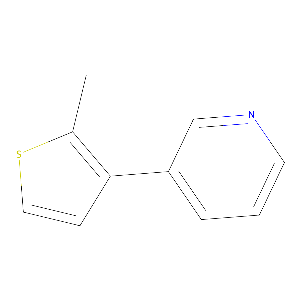 3-(2-Methylthiophen-3-YL)pyridine molecular structure, CAS 2969437-36-1