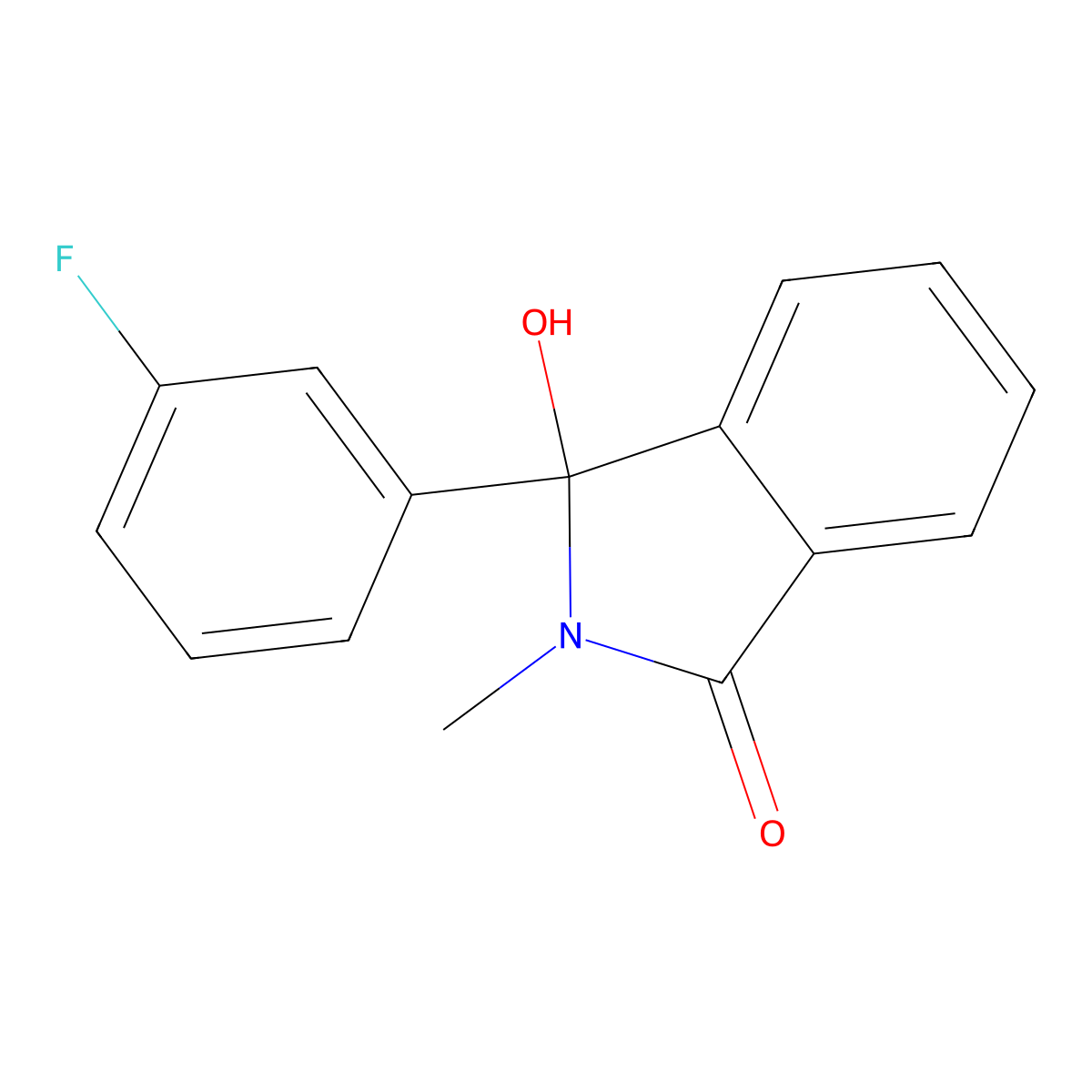 3-(3-Fluorophenyl)-3-hydroxy-2-methylisoindolin-1-one molecular structure, CAS 2969441-20-9